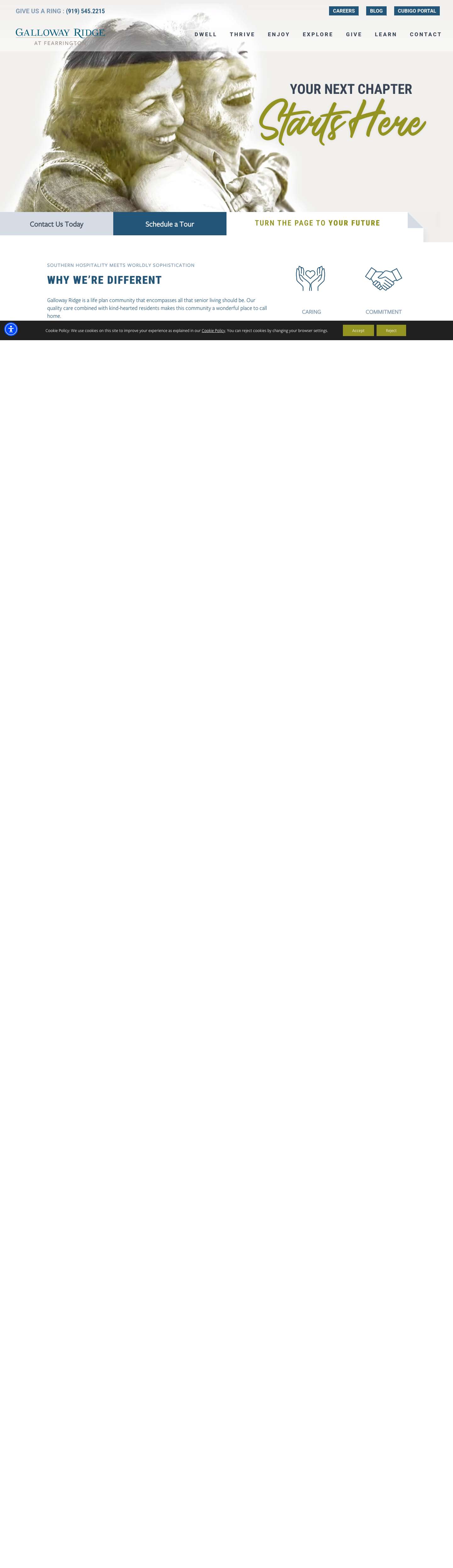 Galloway Ridge at Fearrington – Your Next Chapter Starts Here - Full Screenshot