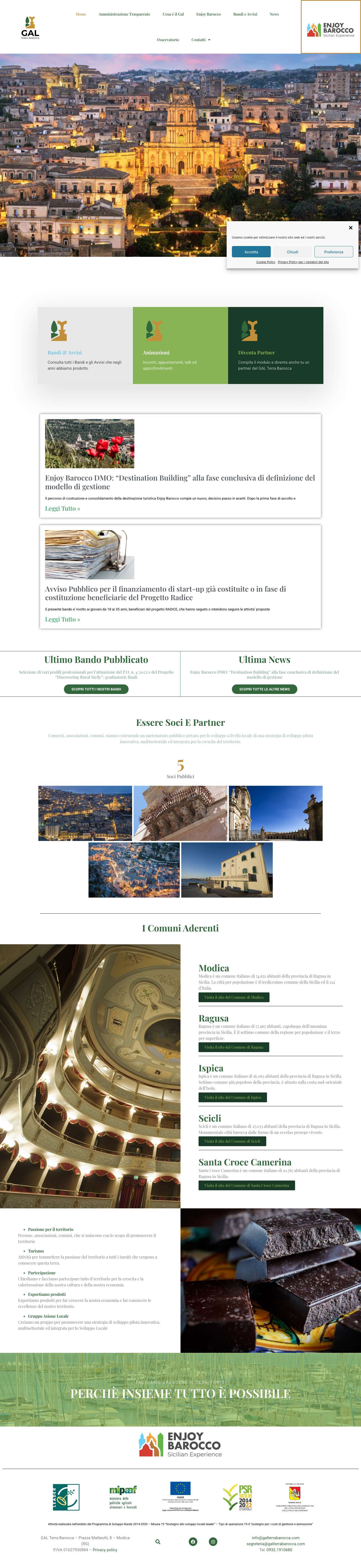 Home - GAL Terra Barocca - Full Screenshot