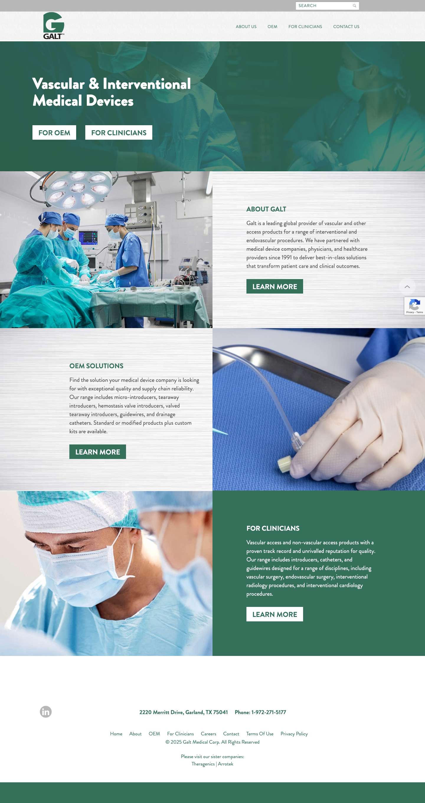 Home | Galt Medical - Full Screenshot