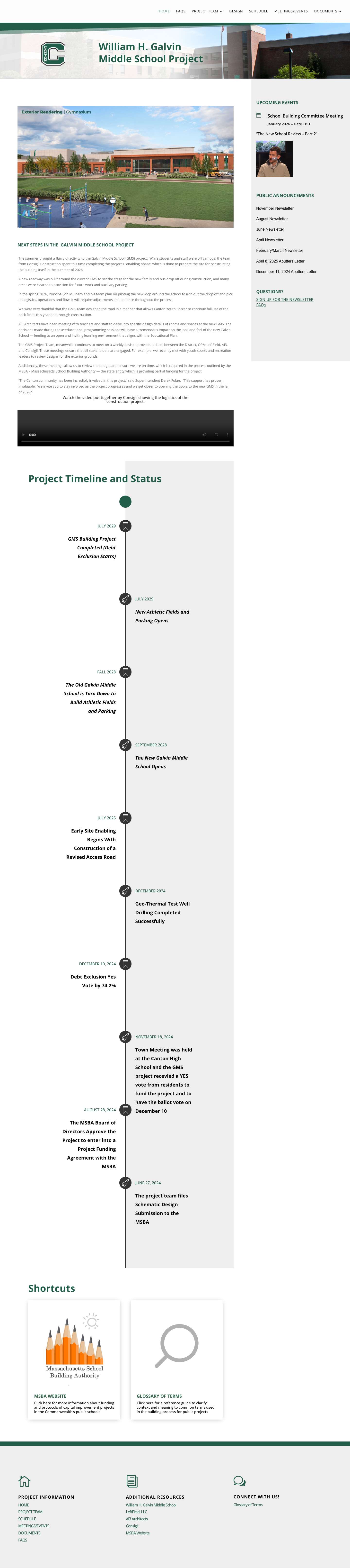 Home - Galvin Middle School - Full Screenshot