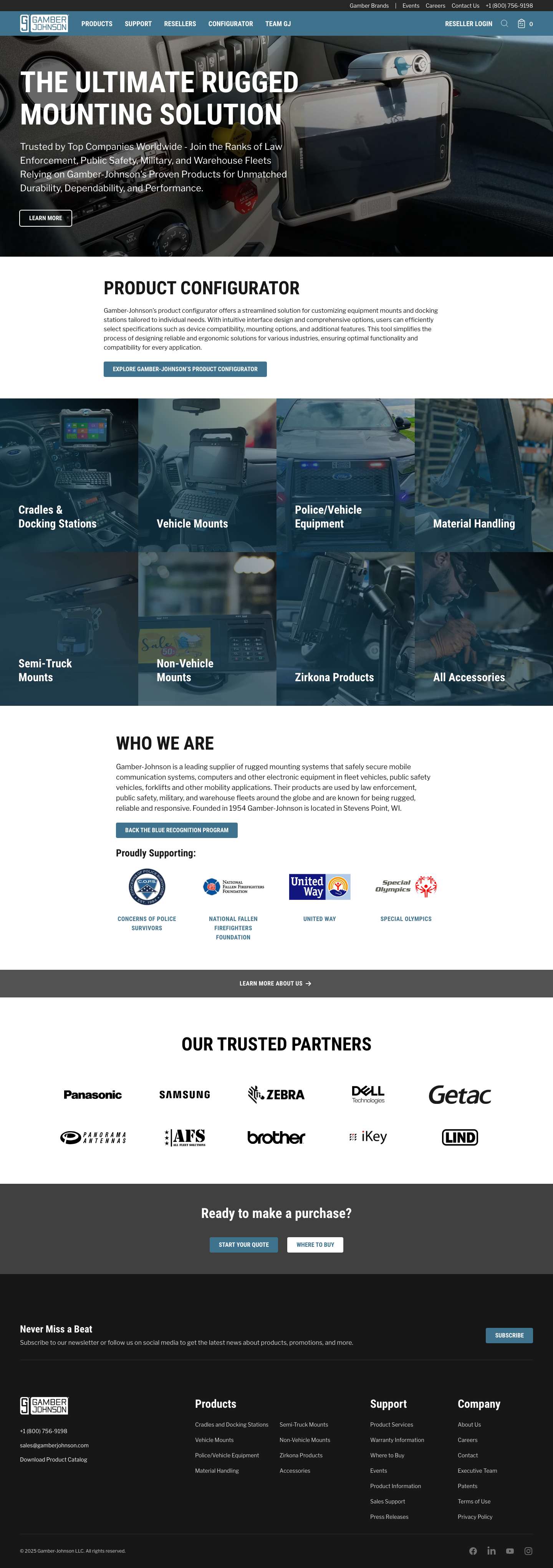 Gamber-Johnson LLC - Full Screenshot