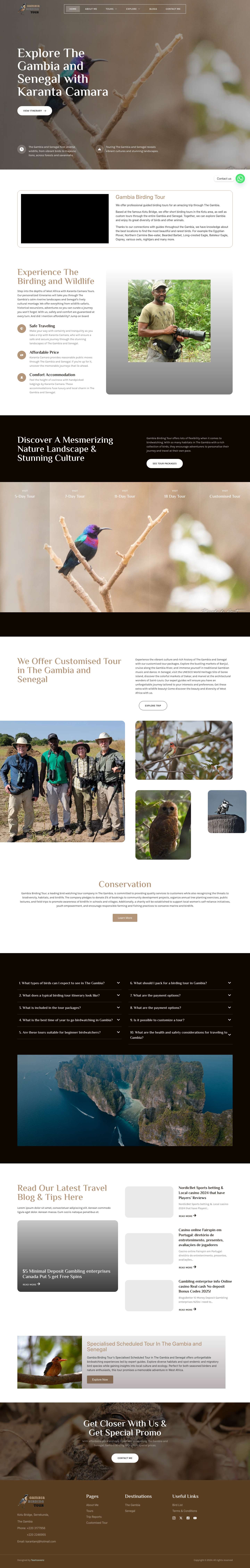 Gambia Birding Tour - Full Screenshot