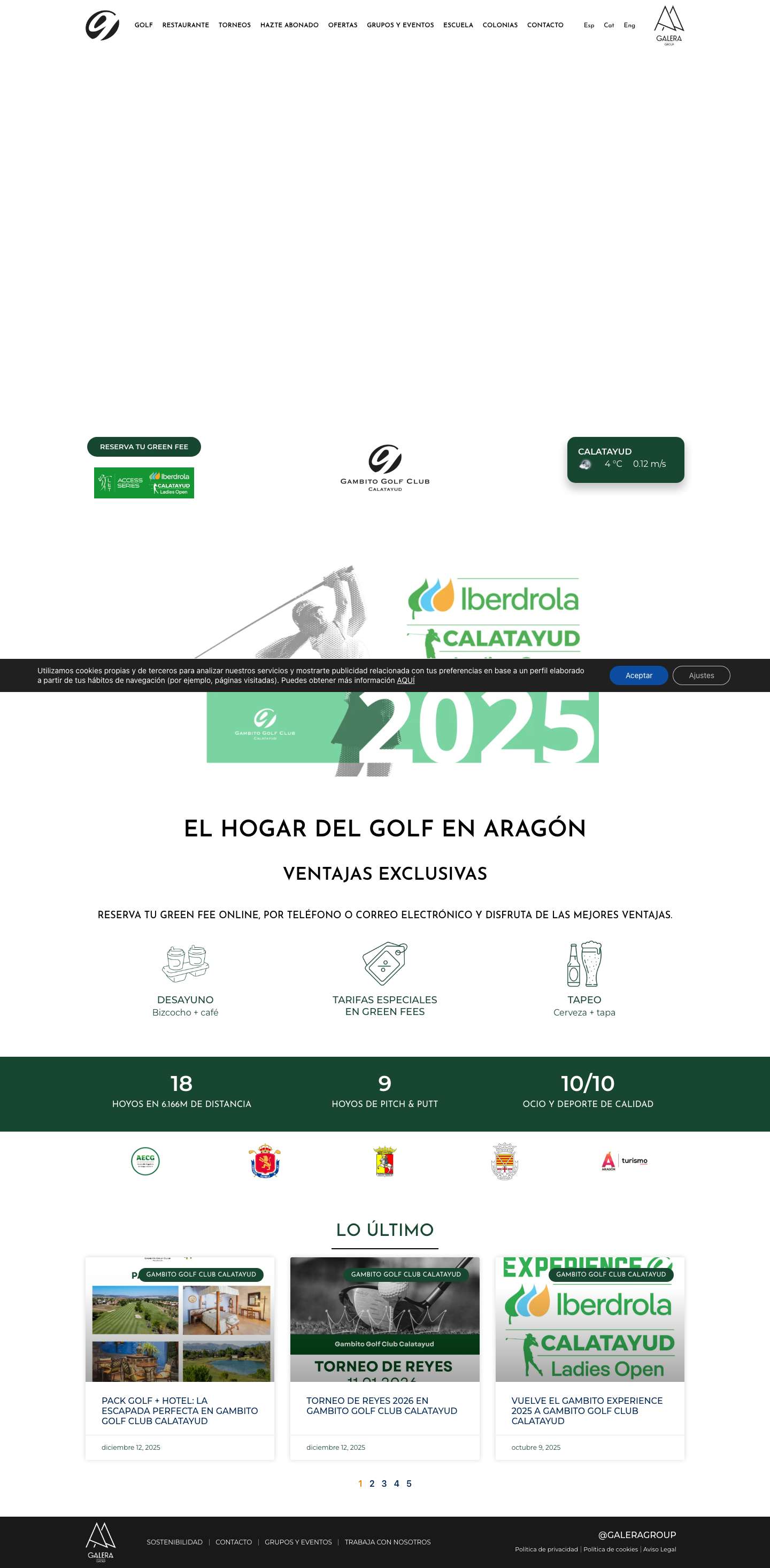 Gambito Calatayud - Galera Group - Full Screenshot