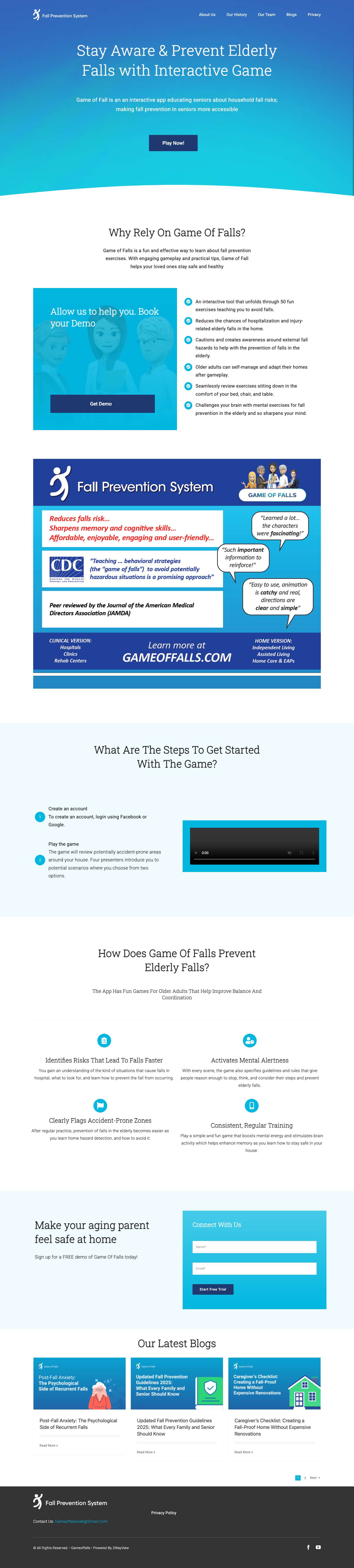 Game of Falls - An Interactive Game to Prevent Elderly Falls - Full Screenshot