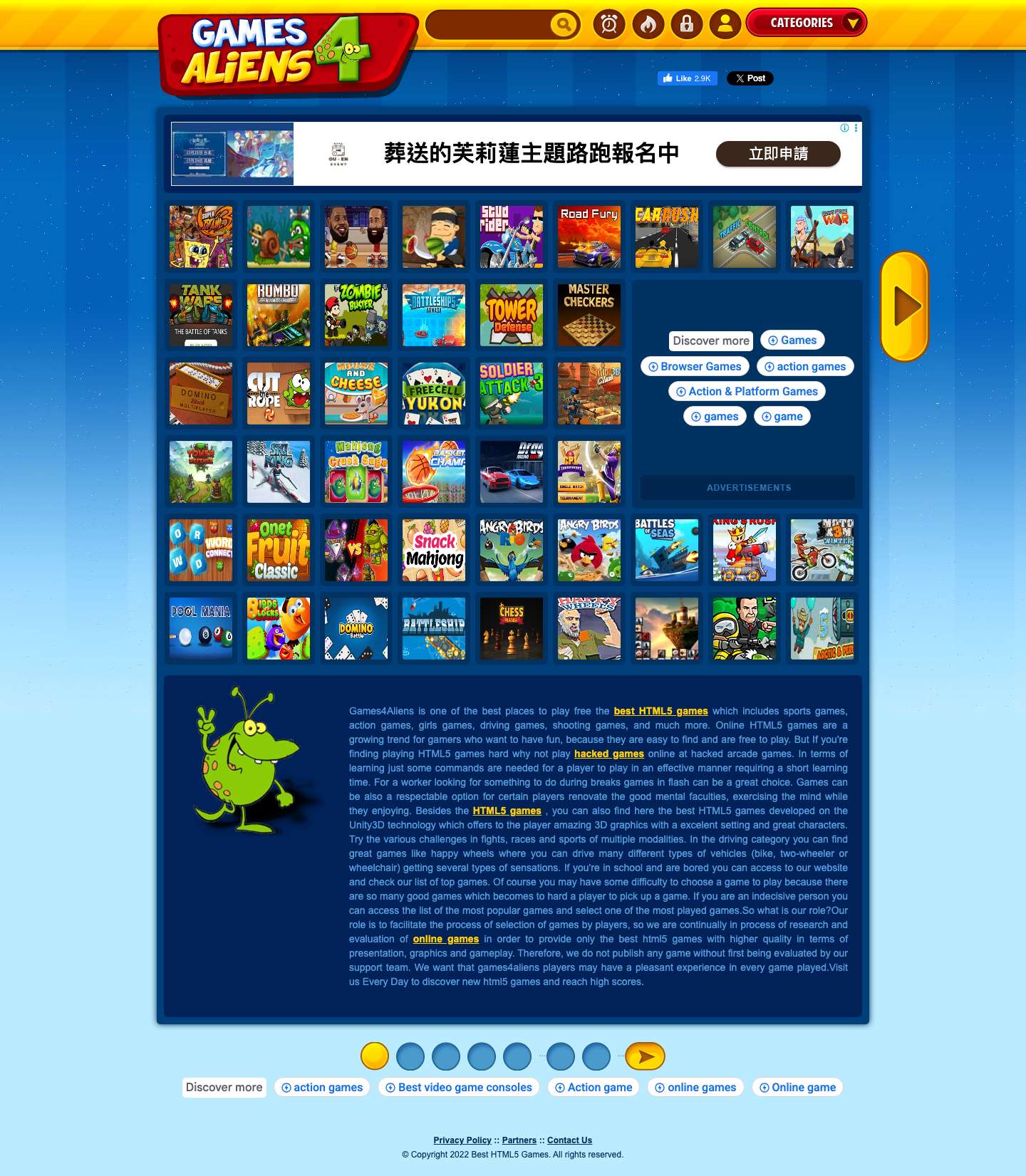 Best HTML5 Games - Play the best online games ever - Full Screenshot