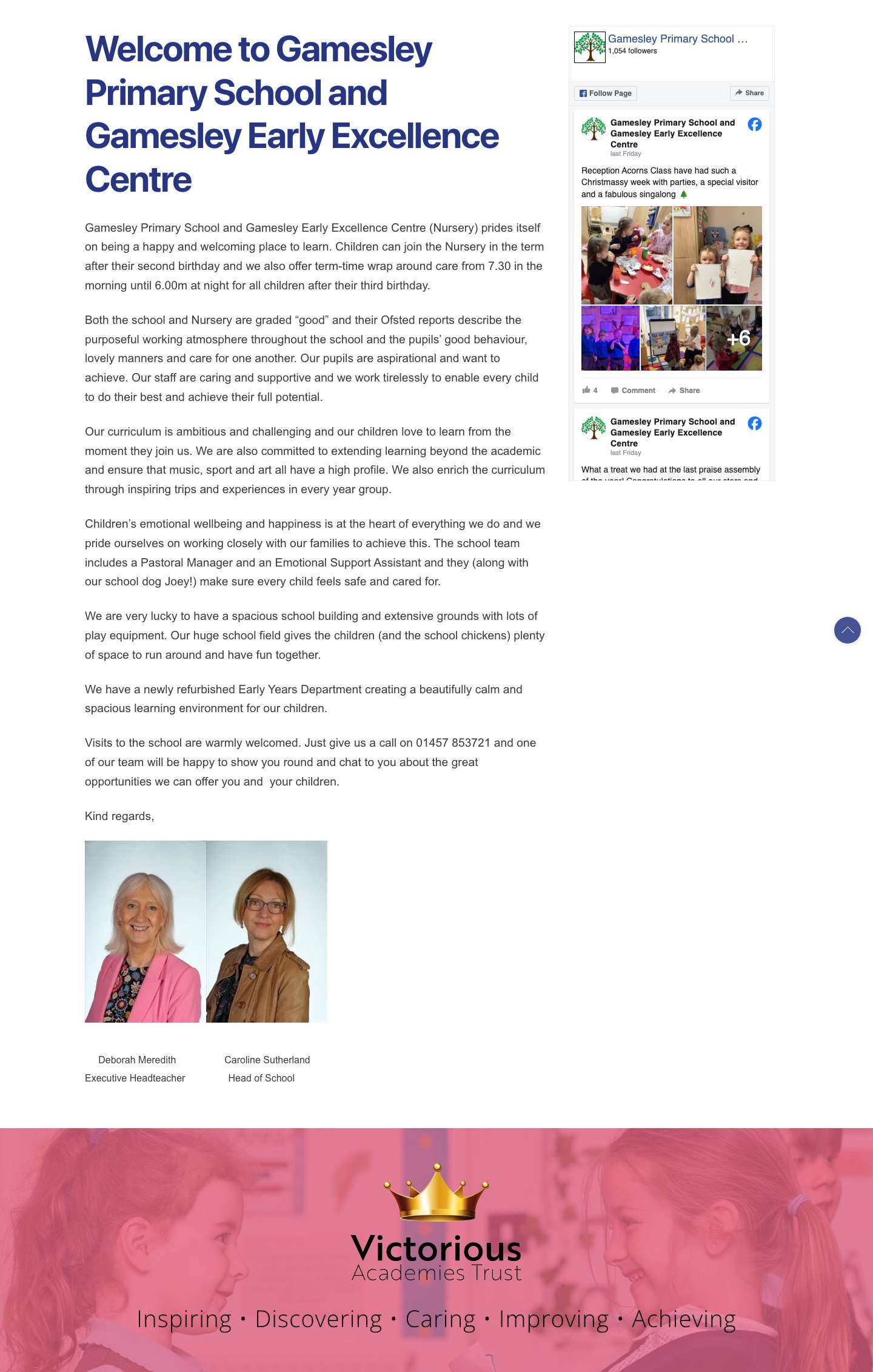 Gamesley Primary School – With Knowledge We Grow - Full Screenshot