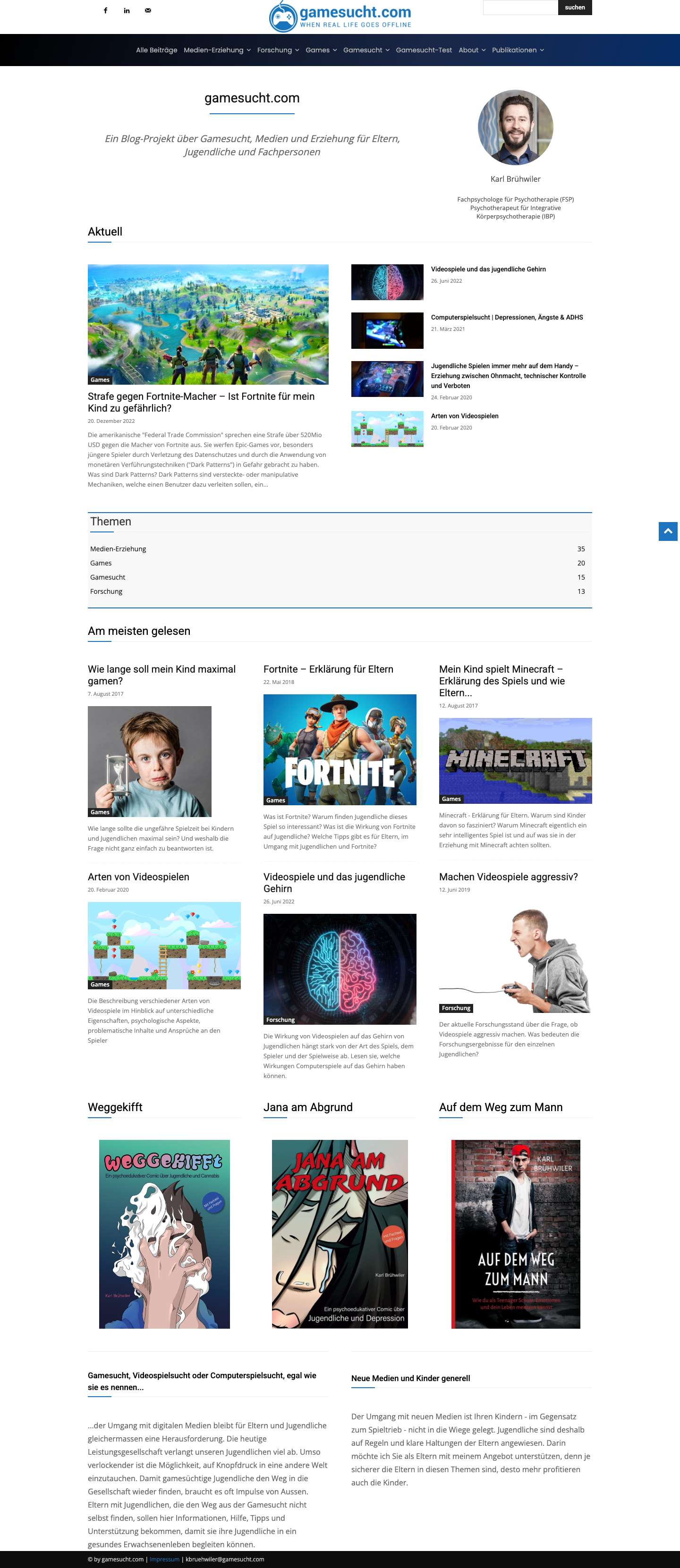 gamesucht.com | when real life goes offline - Full Screenshot
