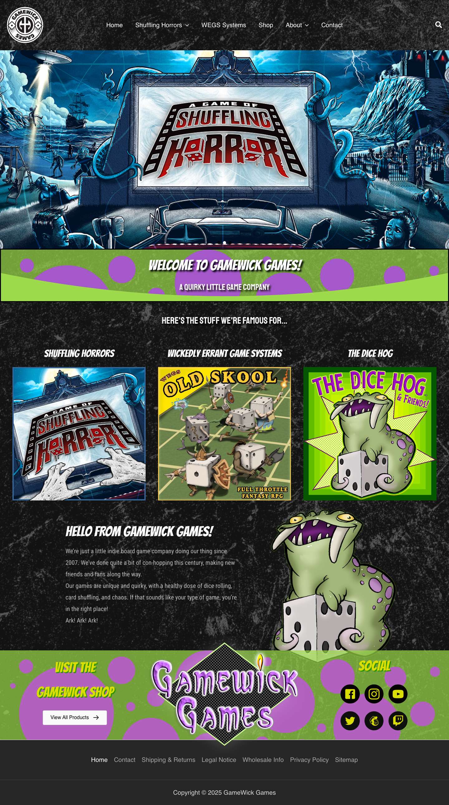 GameWick Games – Creators of Shuffling Horror & Old Skool RPG - Full Screenshot