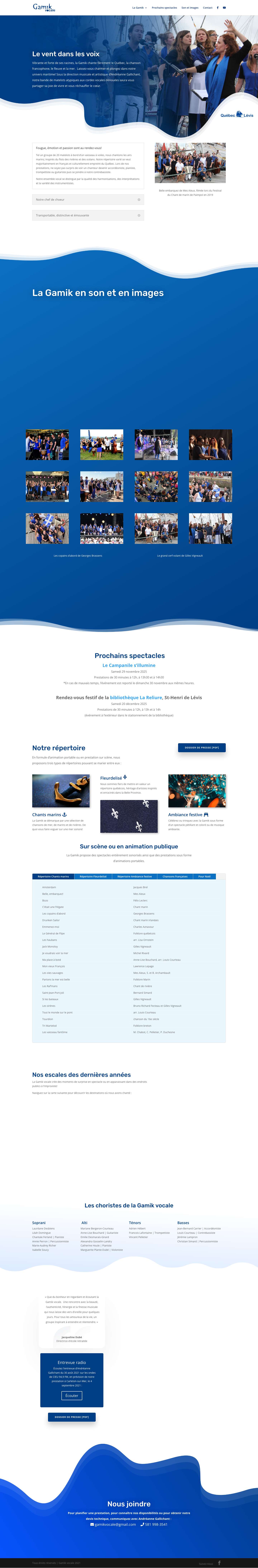 Gamik vocale | Le vent dans les voix - Full Screenshot