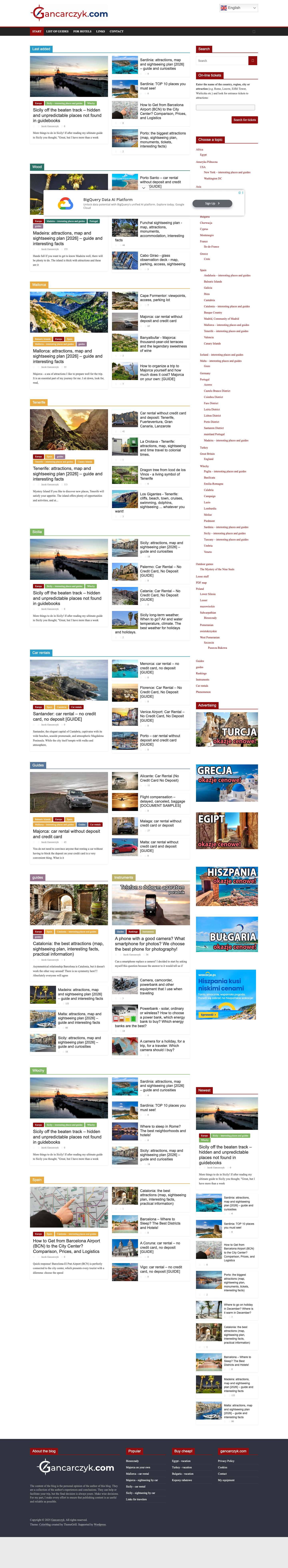 Gancarczyk – Gotowe plany zwiedzania, mapy i przewodniki - Full Screenshot