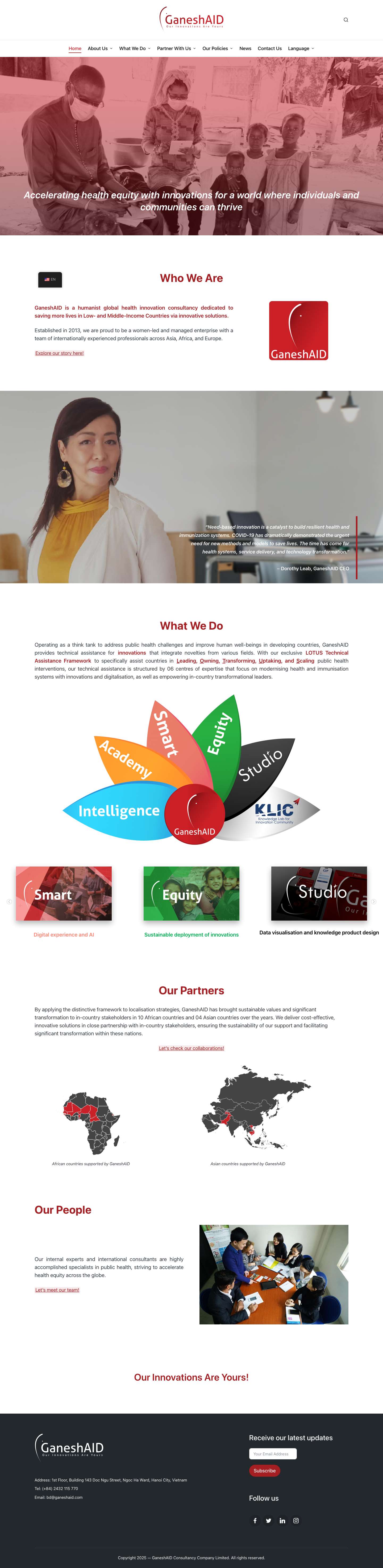 Homepage - GaneshAID - Full Screenshot