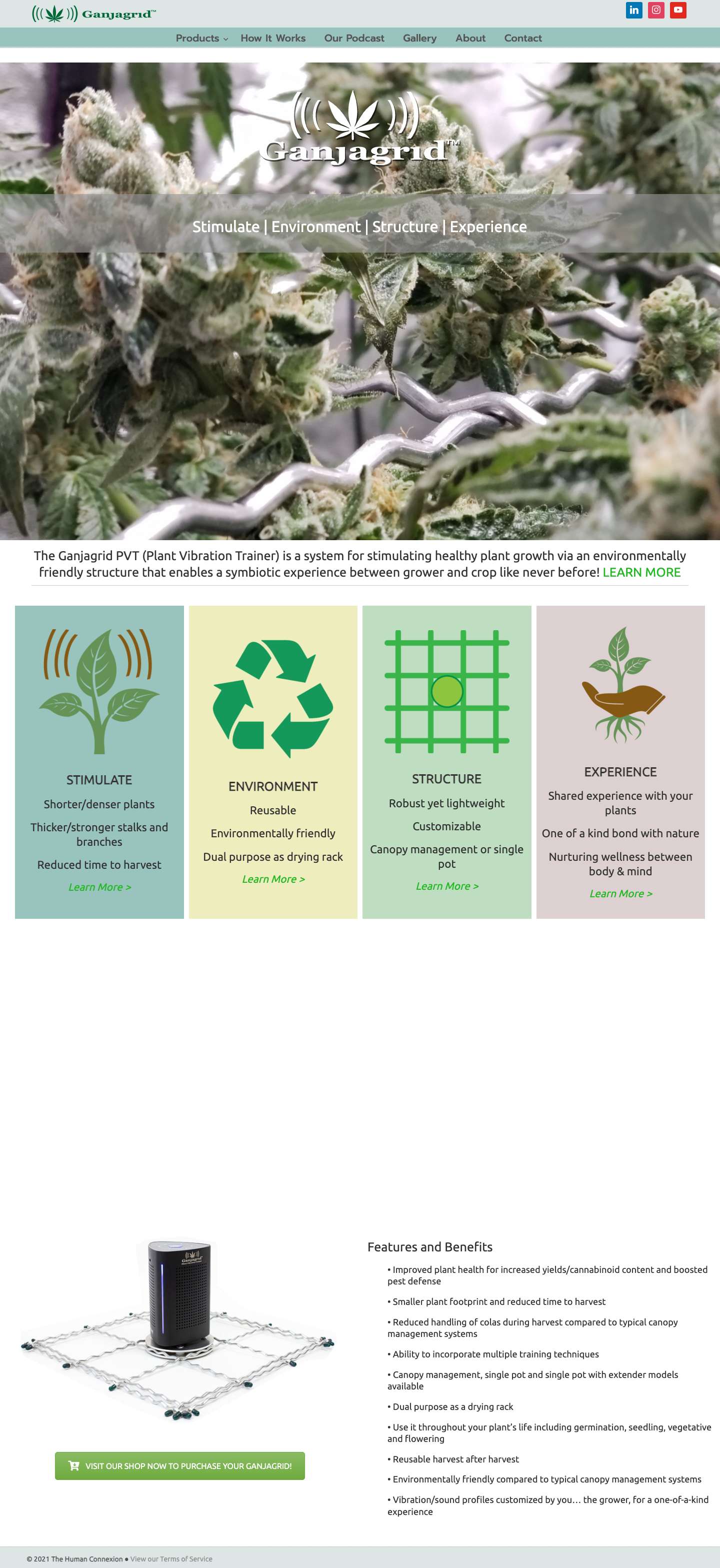 Home - Gangagrid Plant Vibration Trainer - Full Screenshot