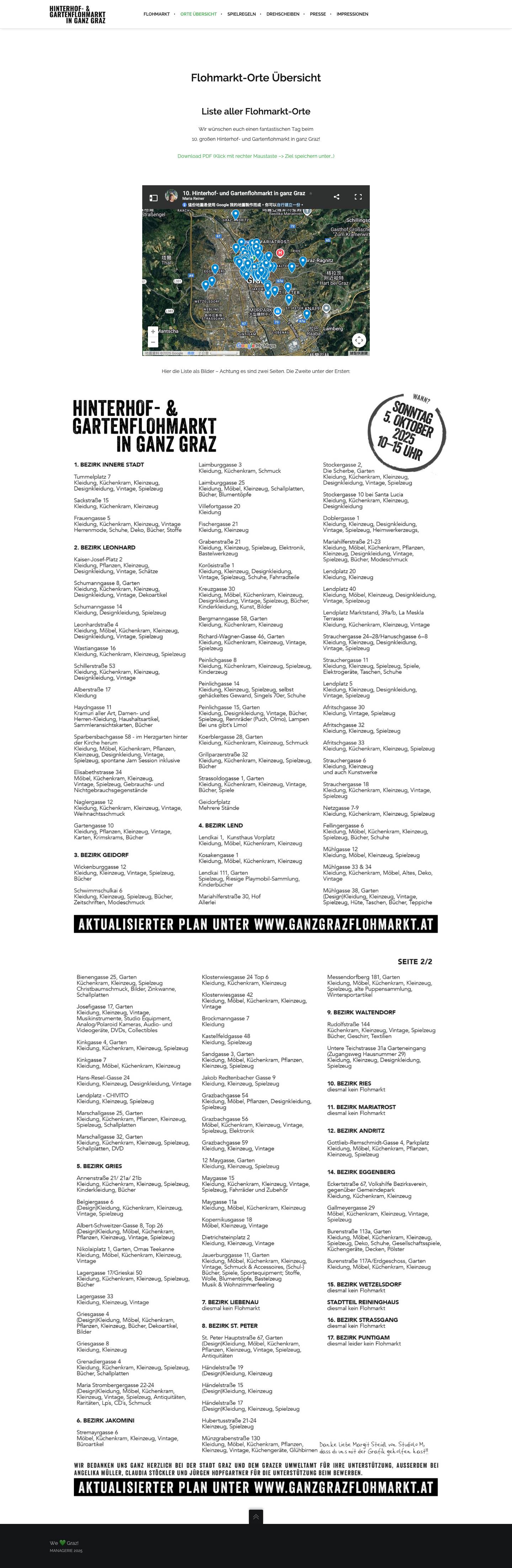 HINTERHOF- & GARTENFLOHMARKT IN GANZ GRAZ - Full Screenshot