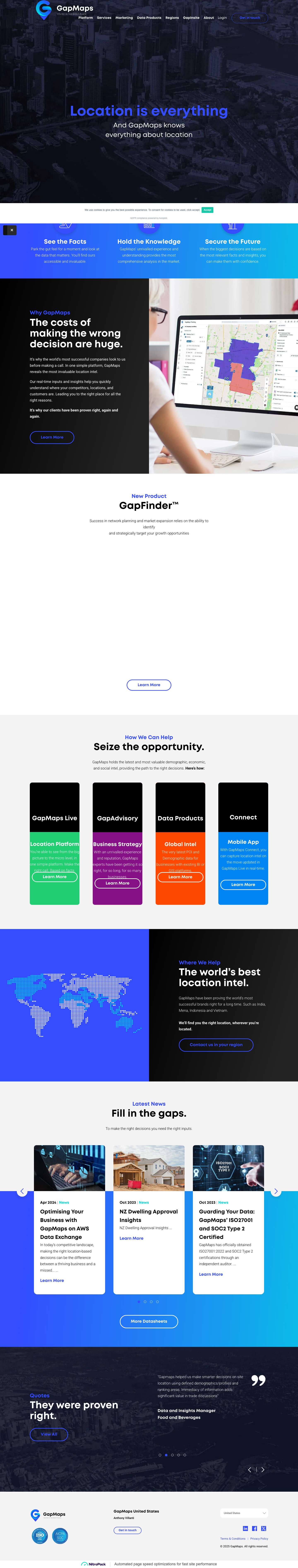 GapMaps: Cloud based GIS Mapping, Location Intelligence & Advisory - Full Screenshot