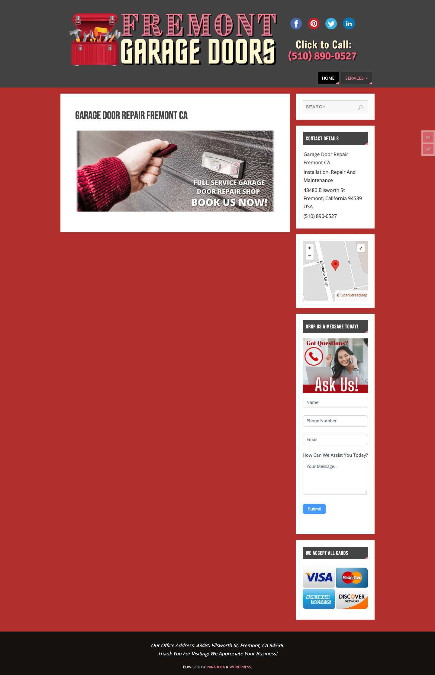 Garage Door Repair Fremont CA - Garage Door Repair Fremont CA - Full Screenshot