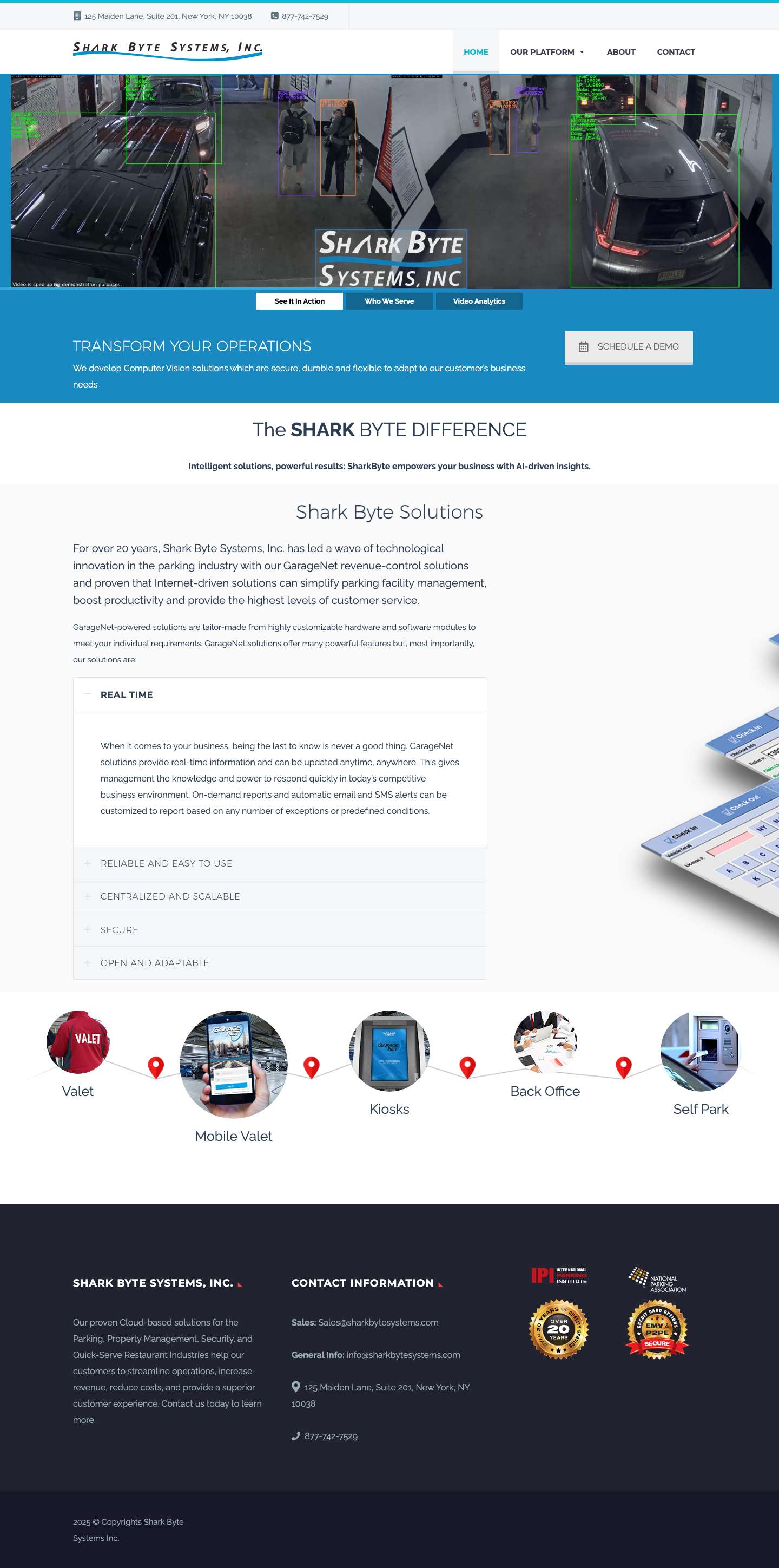 Shark Byte Systems | Transforming your parking operations - Full Screenshot