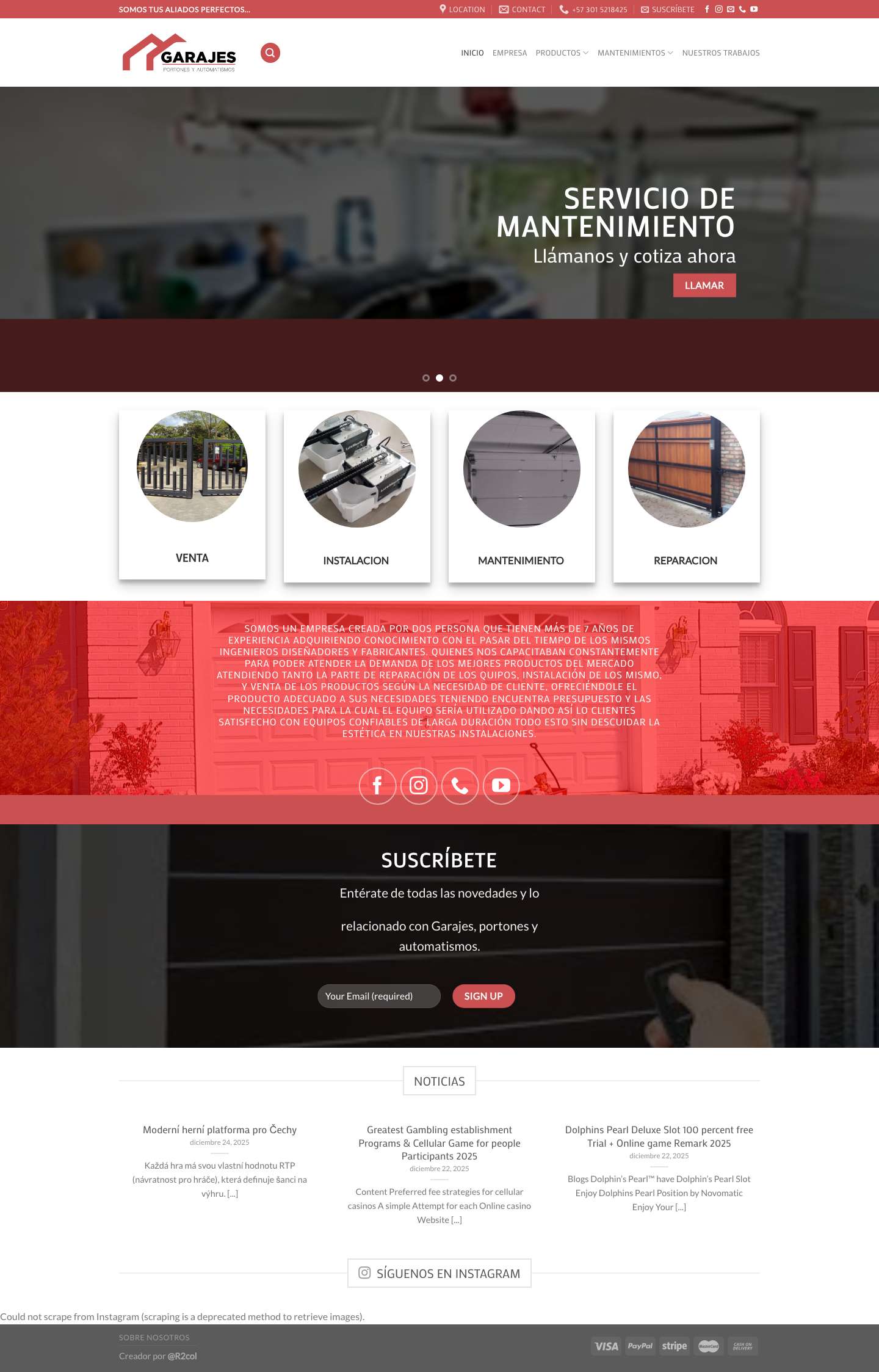 Garajes Portones y Automatismos - Garajes Portones y Automatismos - Full Screenshot