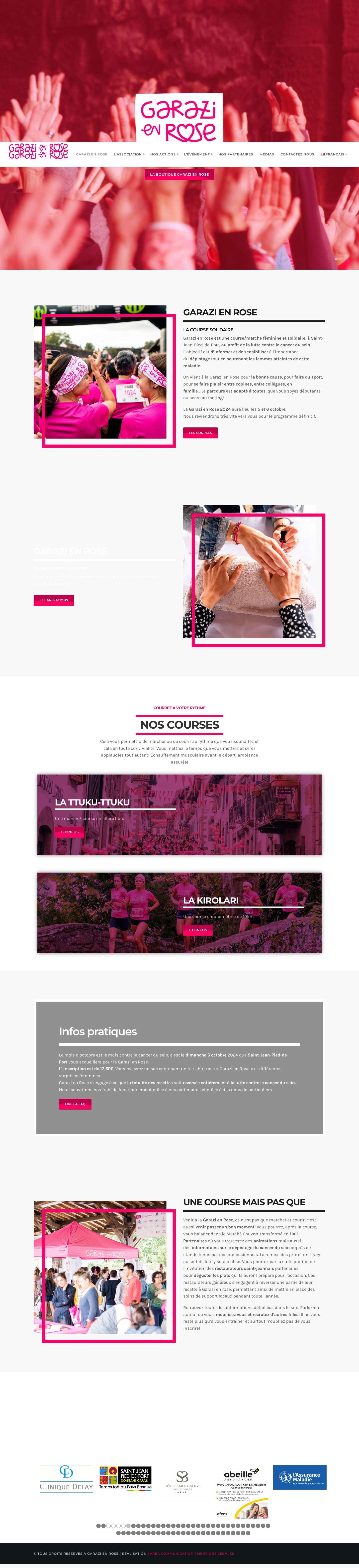 Garazi en Rose – Course solidaire contre le cancer du sein - Full Screenshot