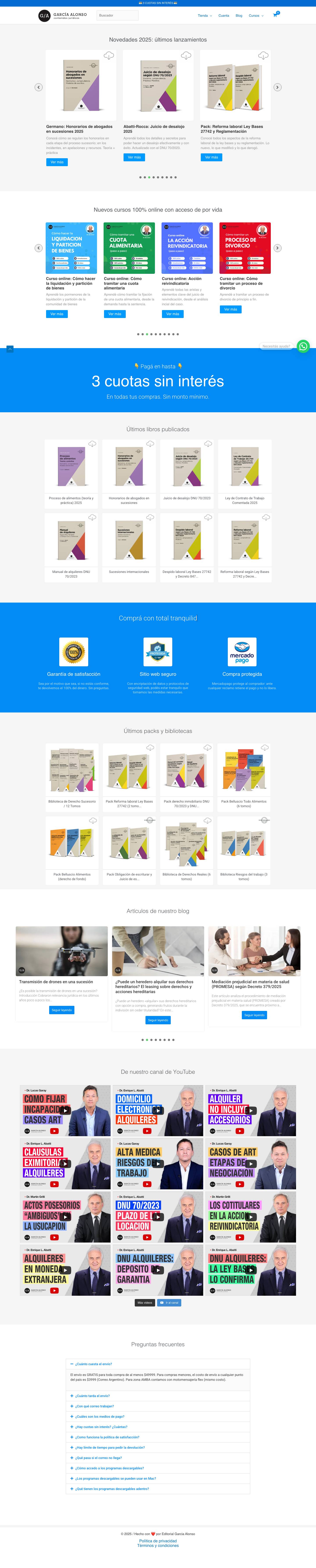 EDITORIAL GARCÍA ALONSO - Full Screenshot