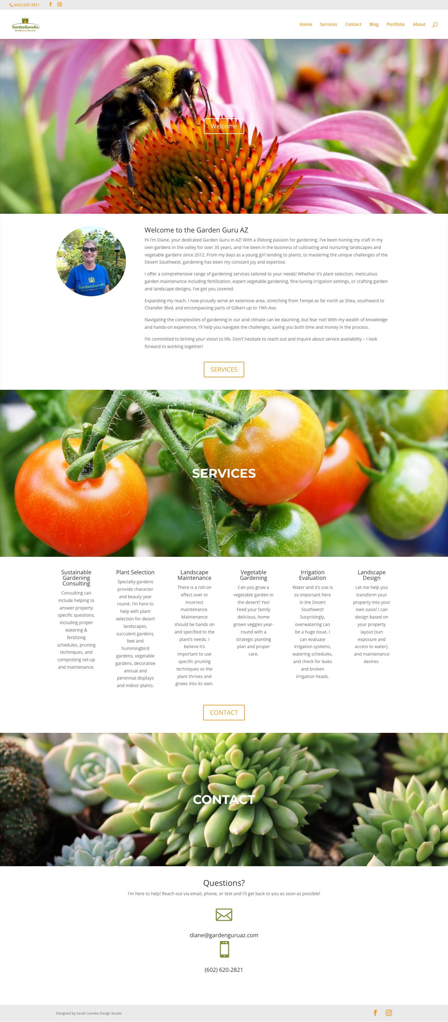 GardenGuru AZ | Sustainable Gardening in the Desert Southwest - Full Screenshot