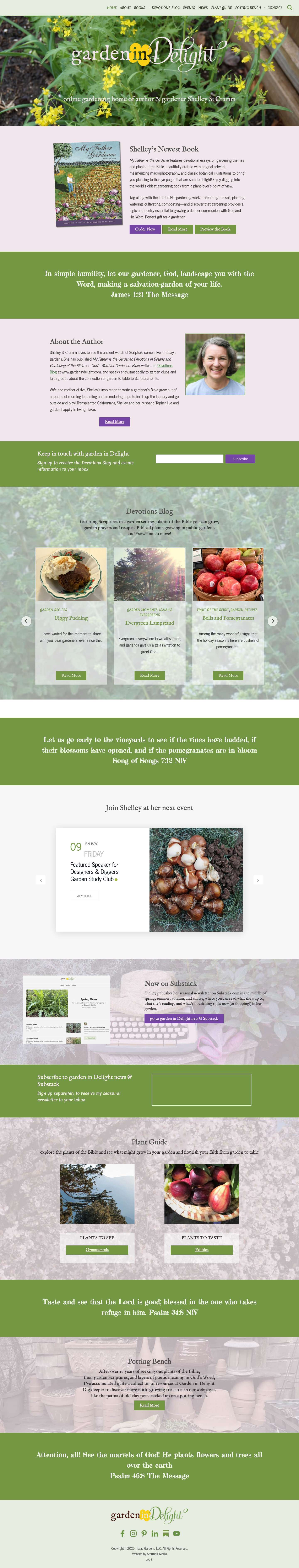 Home - Garden In DelightFacebookPinterestTwitter - Full Screenshot