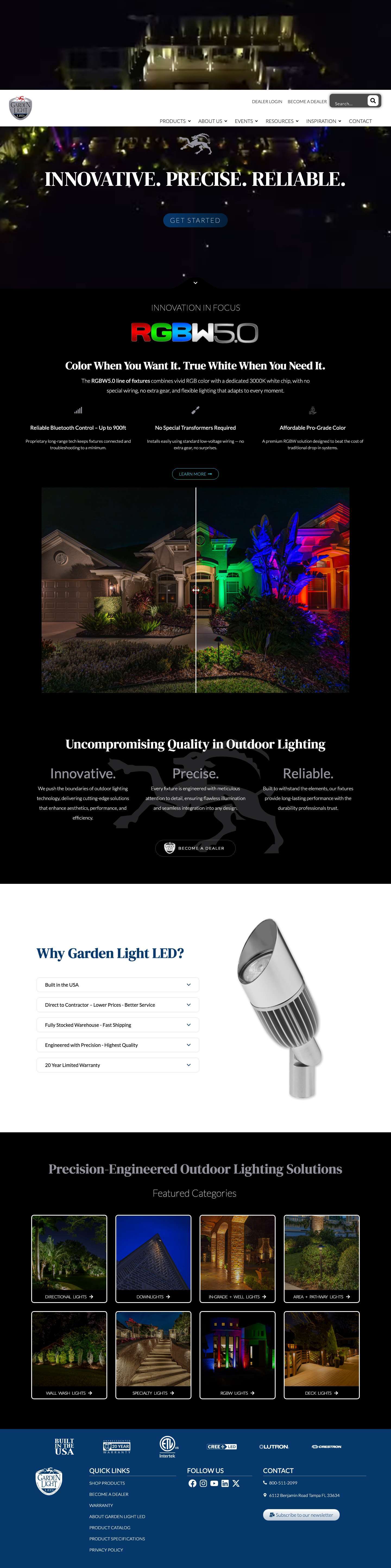Architectural & Landscape LED Lighting for Professionals Home - Garden Light LED | Premium Outdoor & Landscape Lighting - Full Screenshot