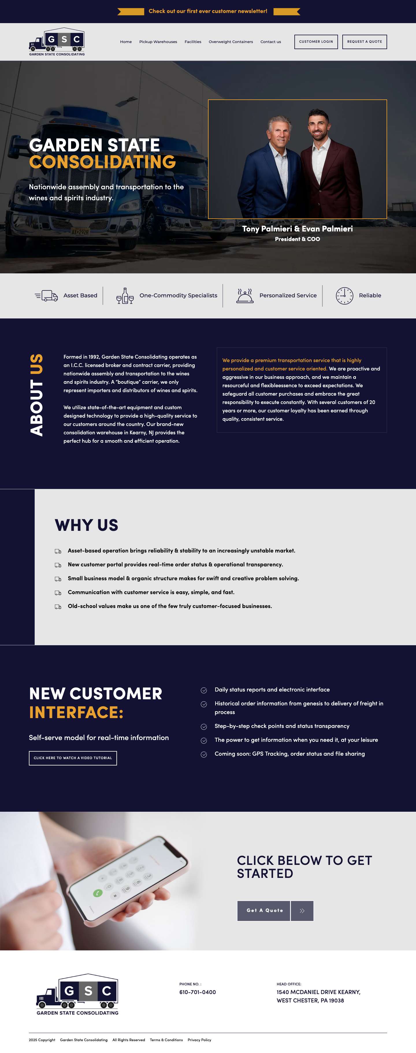 Garden State Consolidating - Full Screenshot