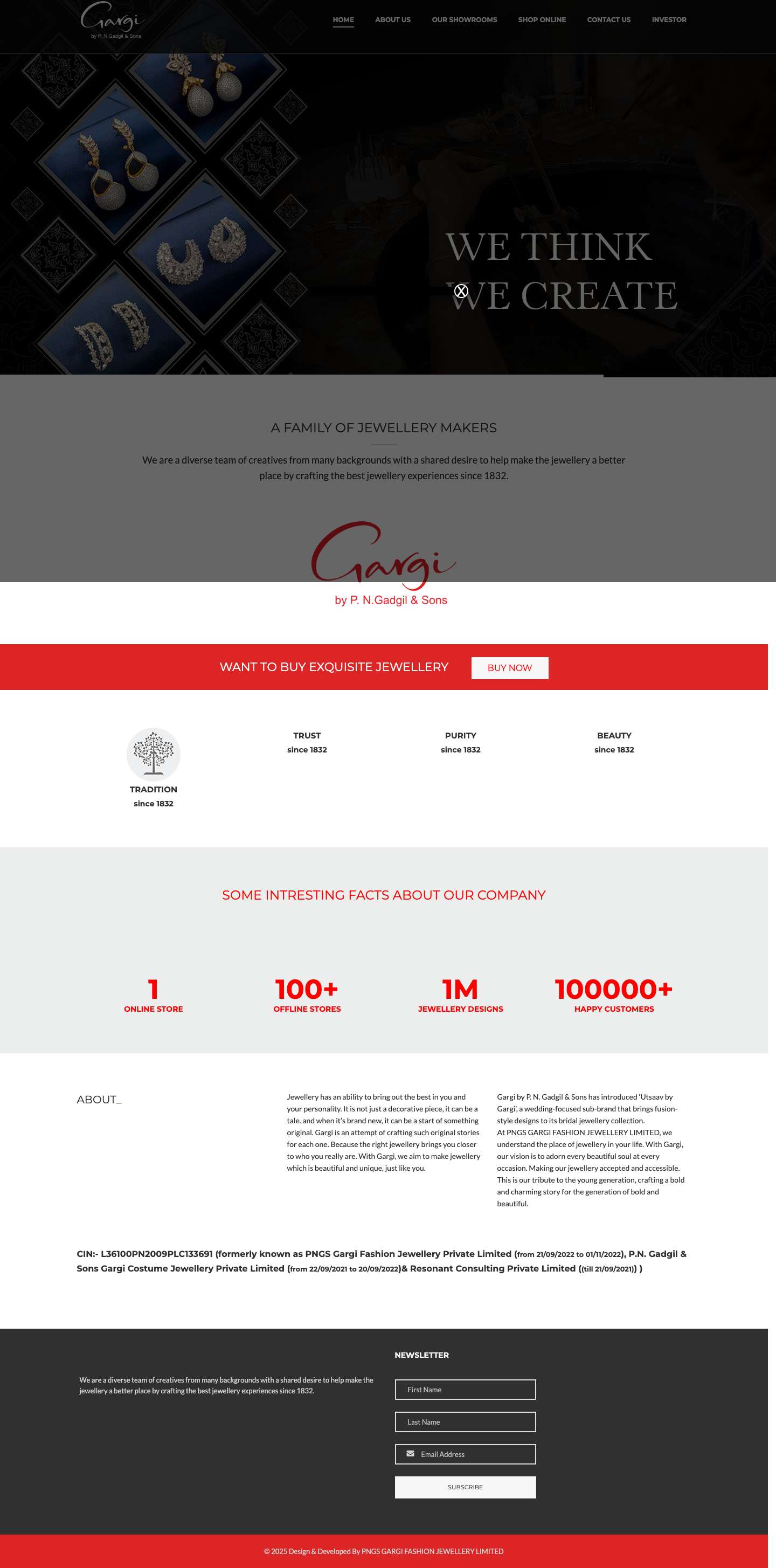 Home - Gargi By P N Gadgil & Sons - Full Screenshot