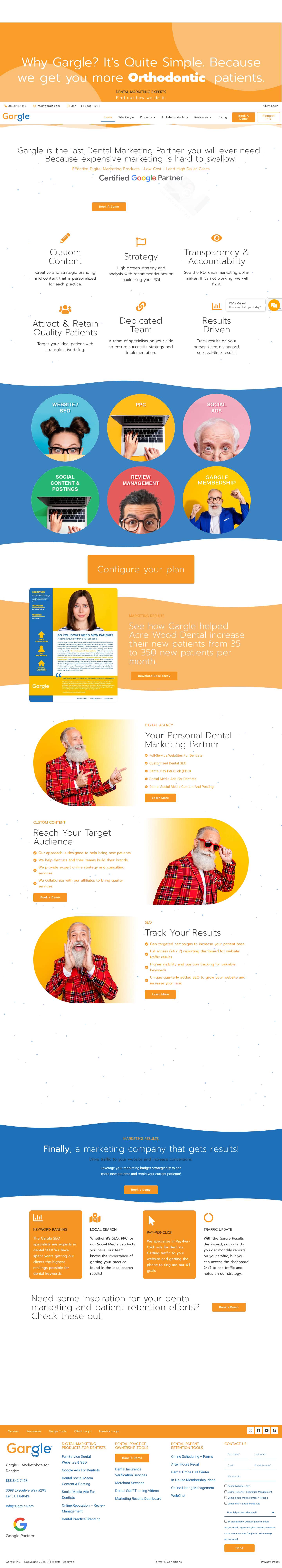 Gargle - Dental Marketing Specialists - Full Screenshot