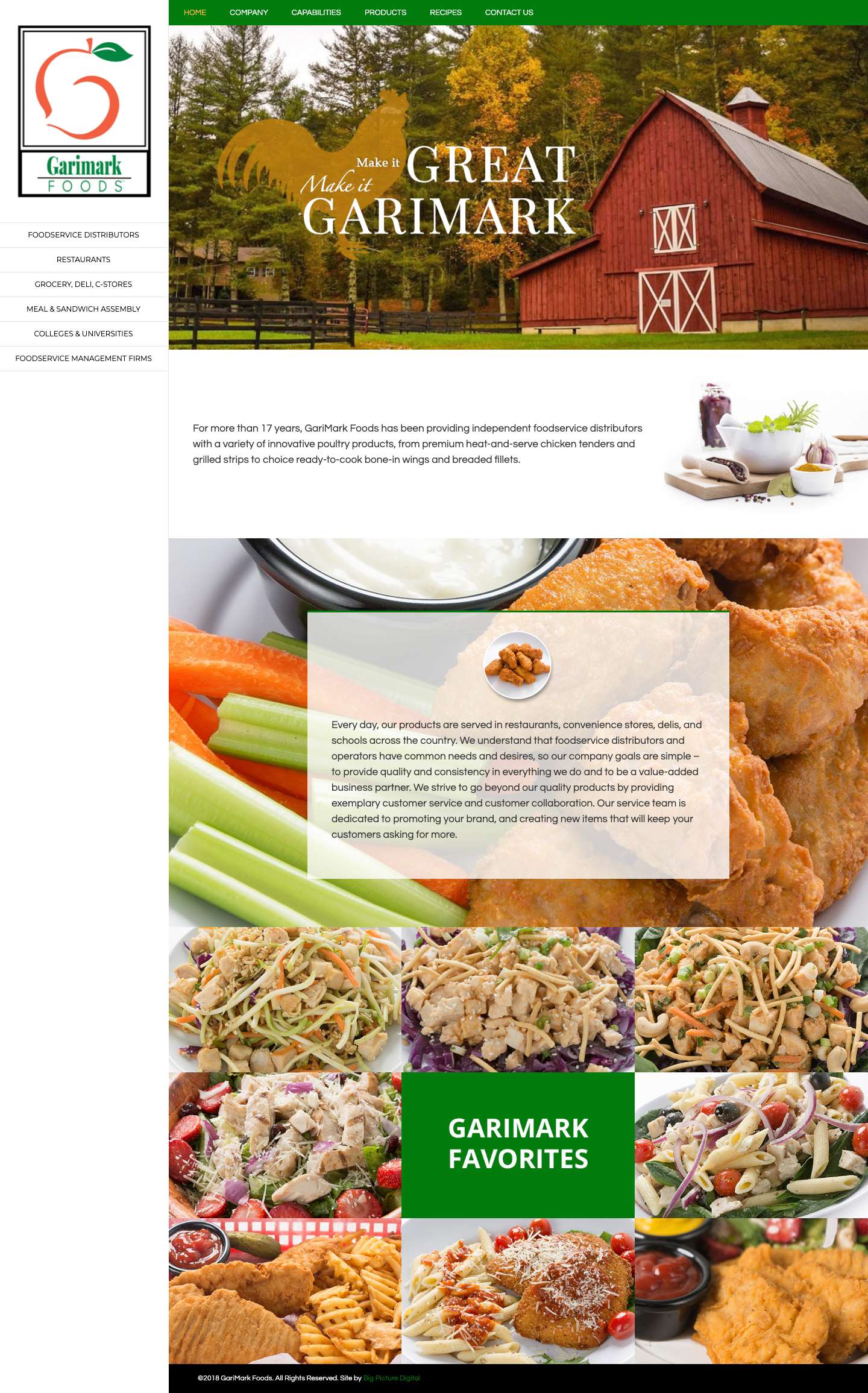 Garimark Foods – Make it great. Make it Garimark. - Full Screenshot