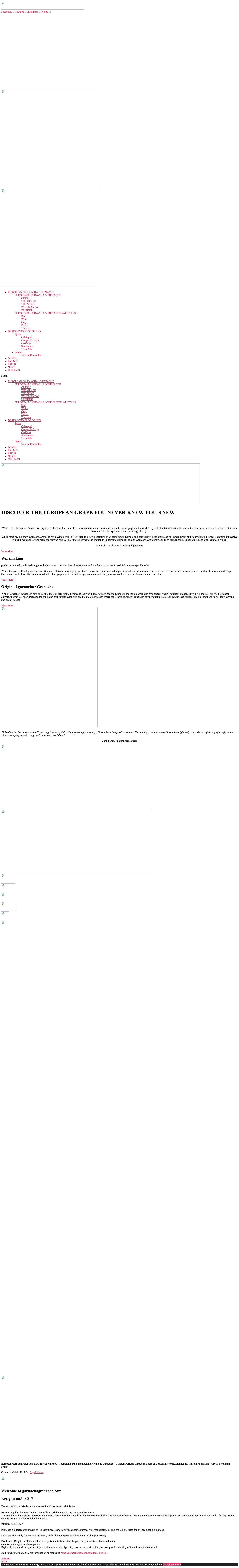 European Wines Made From Grenache Grape | Garnacha Grenache - Full Screenshot