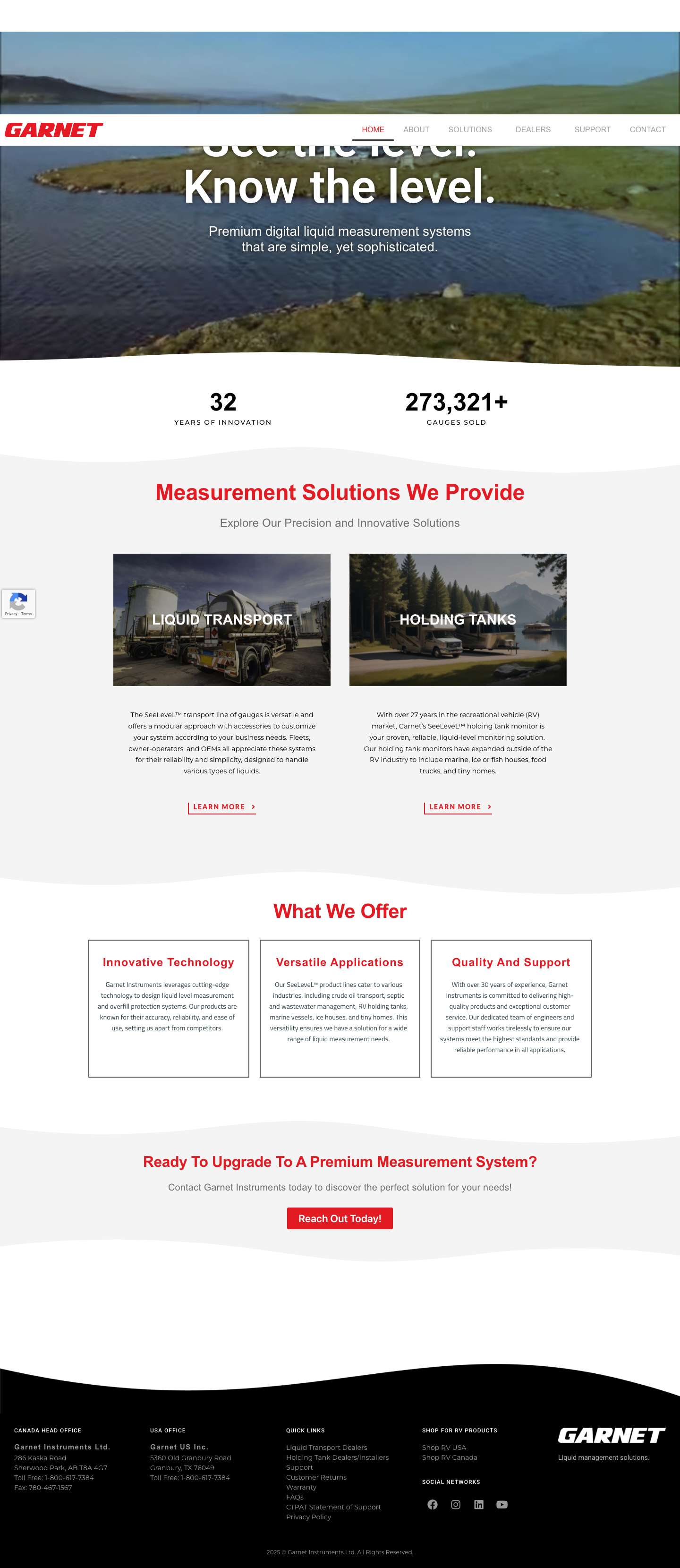 Garnet Instruments – Liquid management solutions, your way. - Full Screenshot