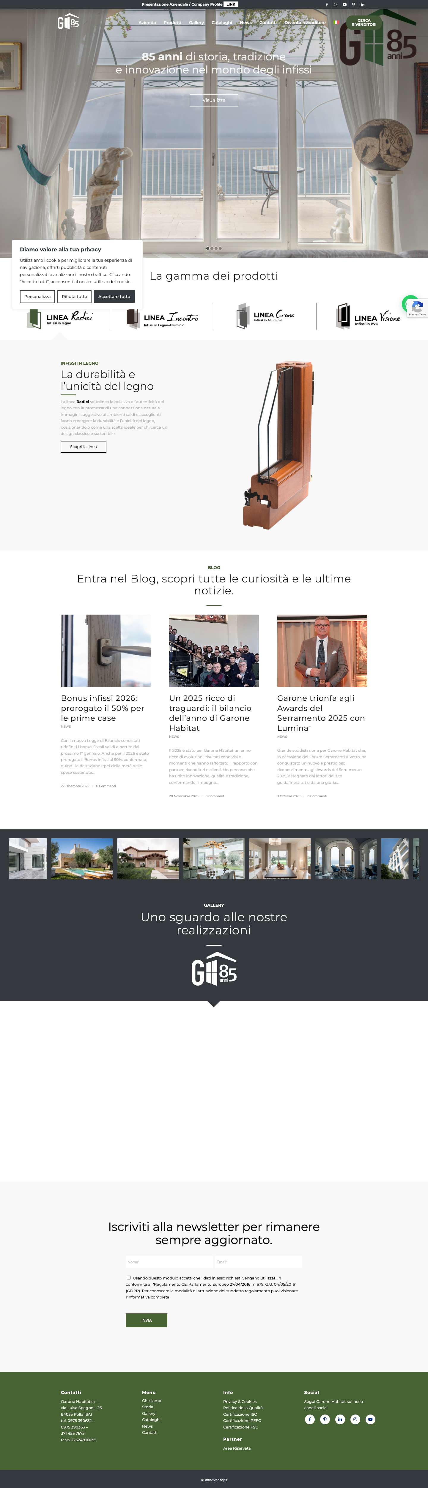 Home - Garone Habitat - Full Screenshot
