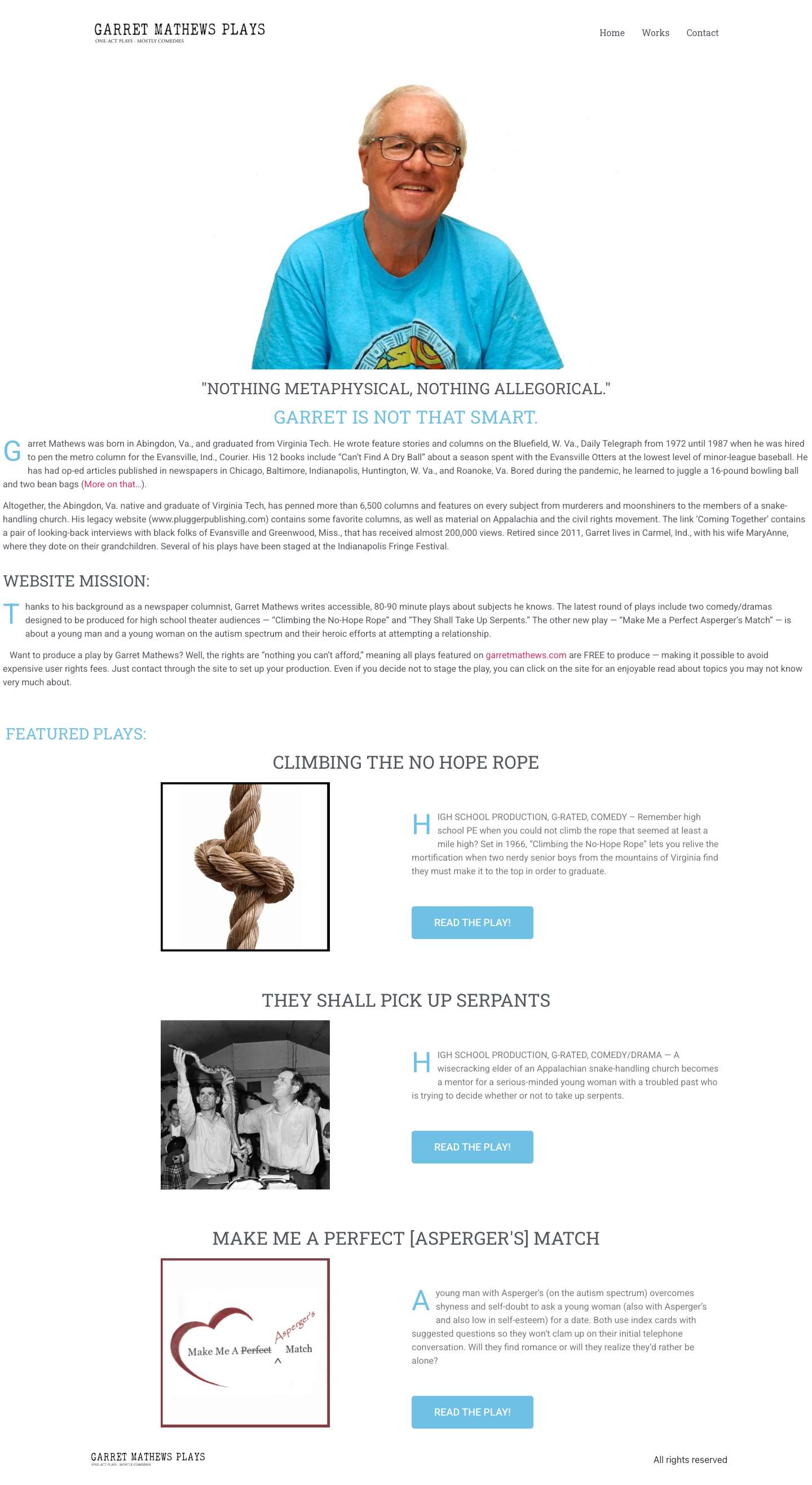 Garret Mathews Plays - Full Screenshot