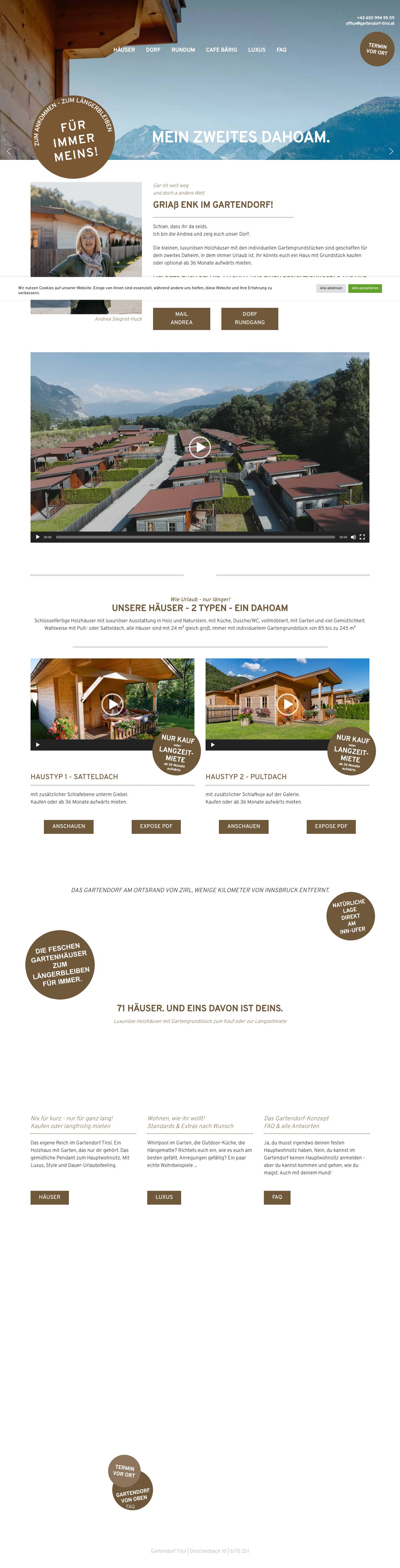 Das Gartendorf in Tirol - Full Screenshot