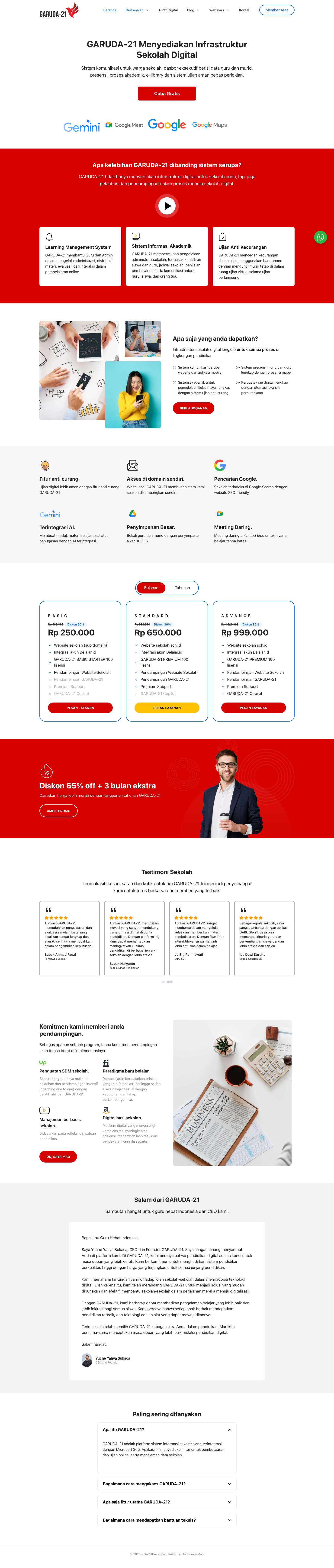 GARUDA-21 Sekolah Digital - Full Screenshot