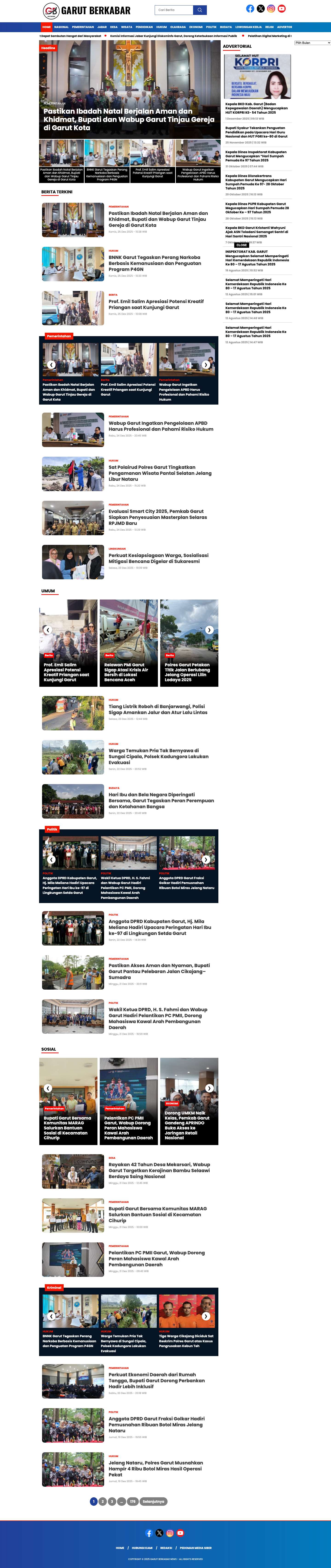 GARUT BERKABAR NEWS | UPDATE - AKTUAL - TERPERCAYA - Full Screenshot