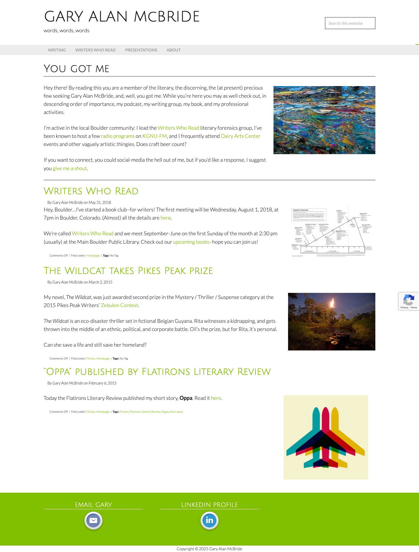 GARY ALAN McBRIDE — words, words, words - Full Screenshot