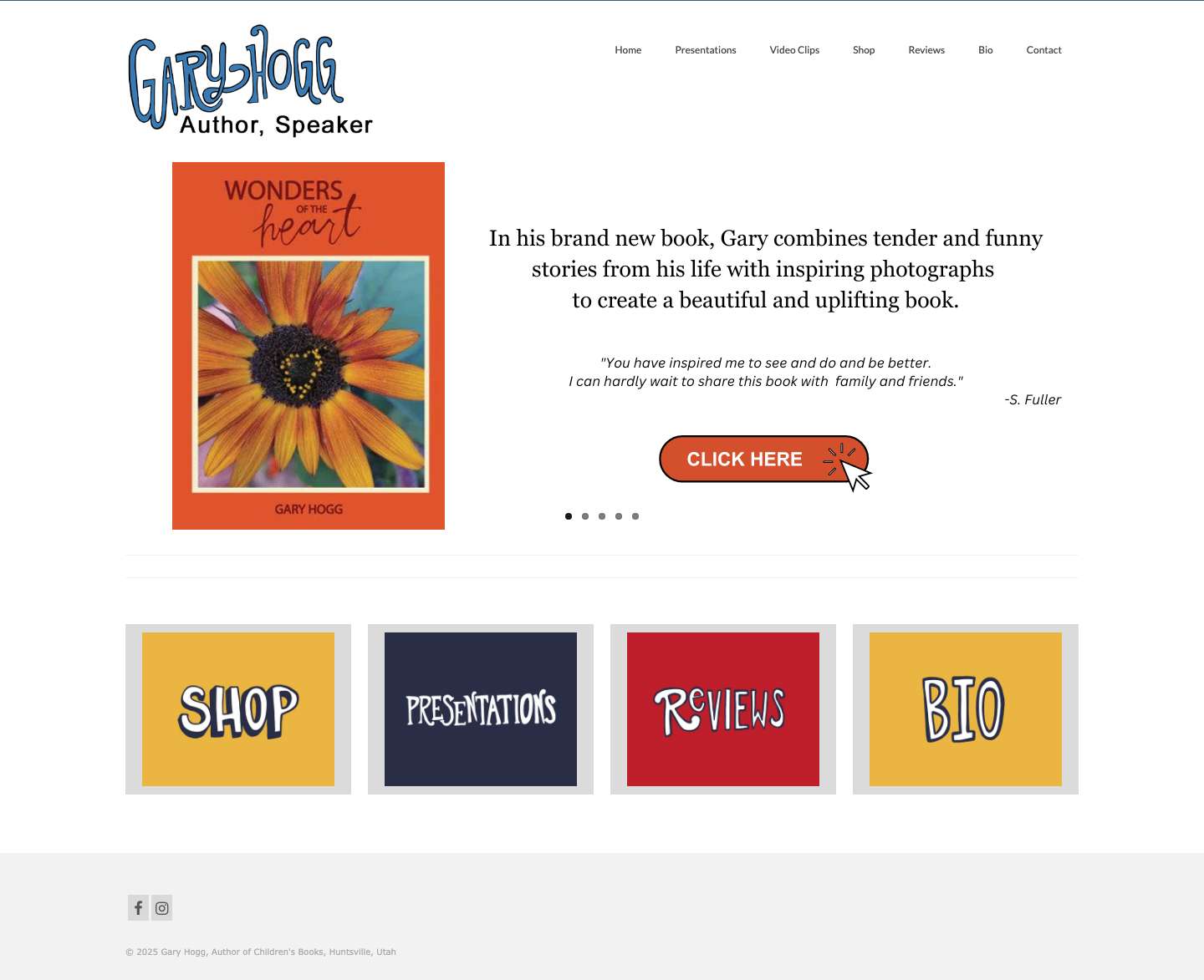 - Gary Hogg, Author of Children's Books, Huntsville, Utah - Full Screenshot