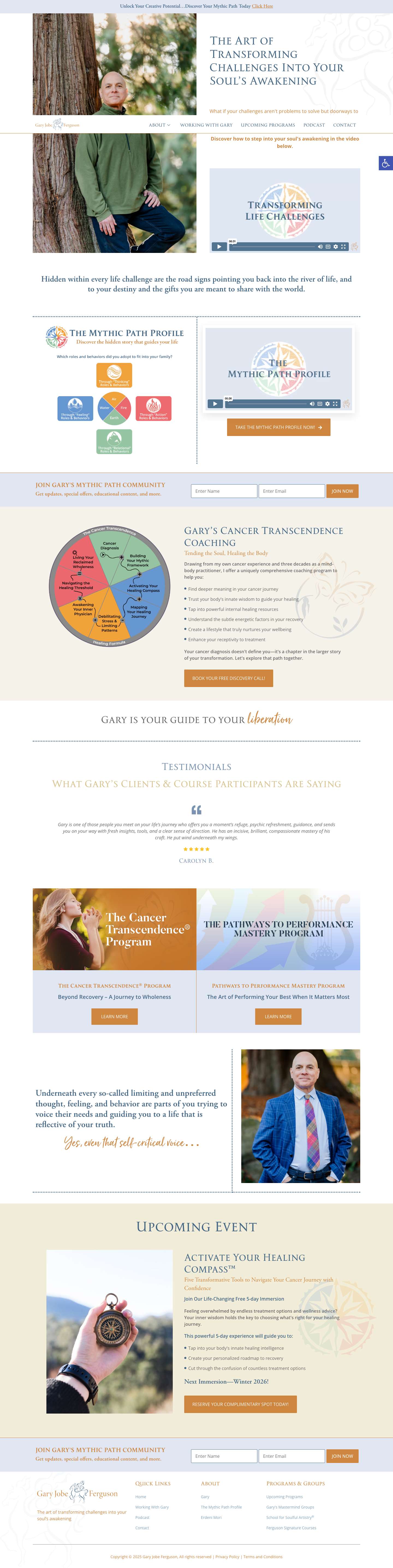 Gary Jobe Ferguson – The Art & Science of Answering the Sacred CallAccessibility ToolsIncrease TextDecrease TextGrayscaleHigh ContrastNegative ContrastLight BackgroundLinks UnderlineReadable FontReset - Full Screenshot