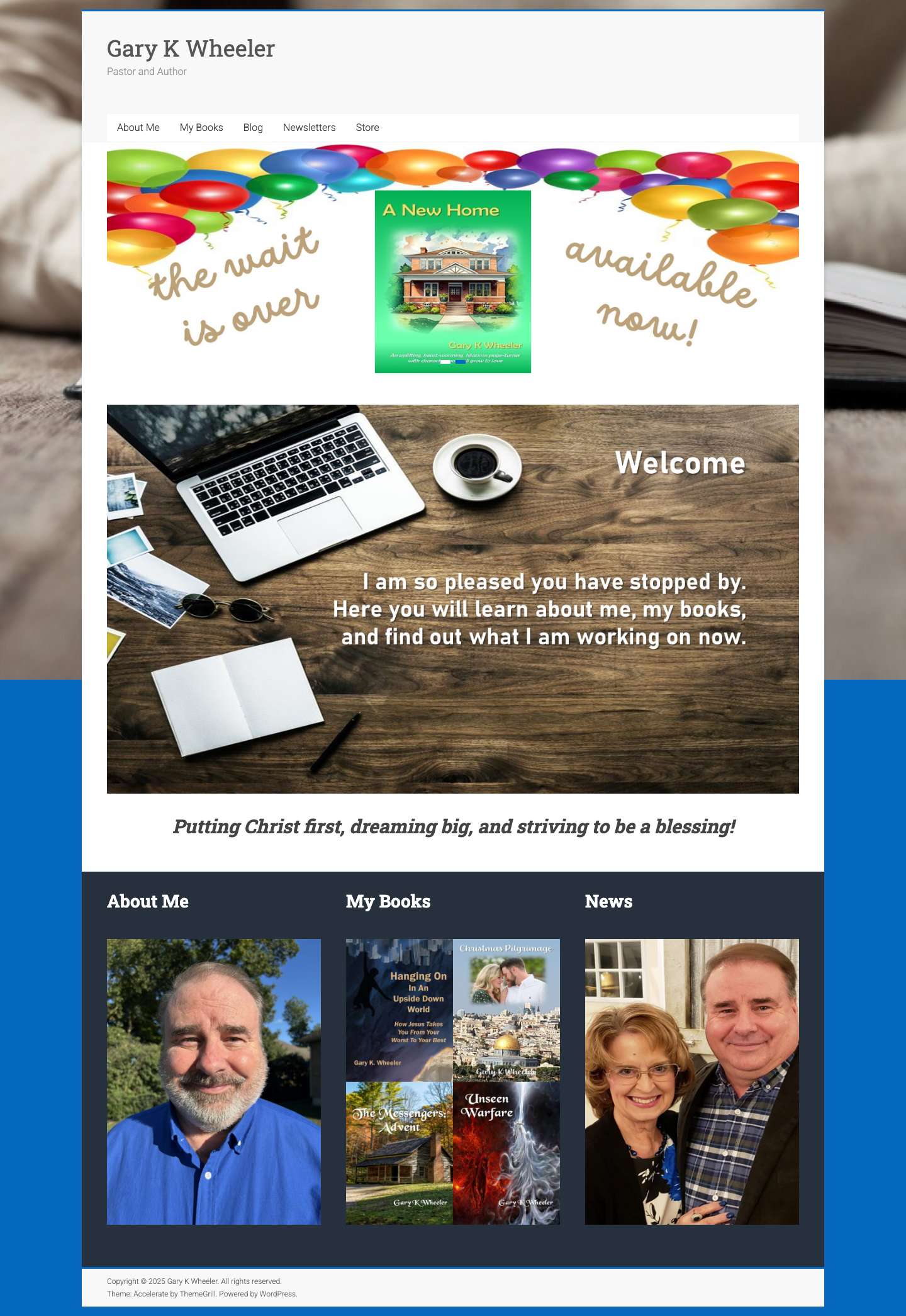 Gary K Wheeler – Pastor and Author - Full Screenshot