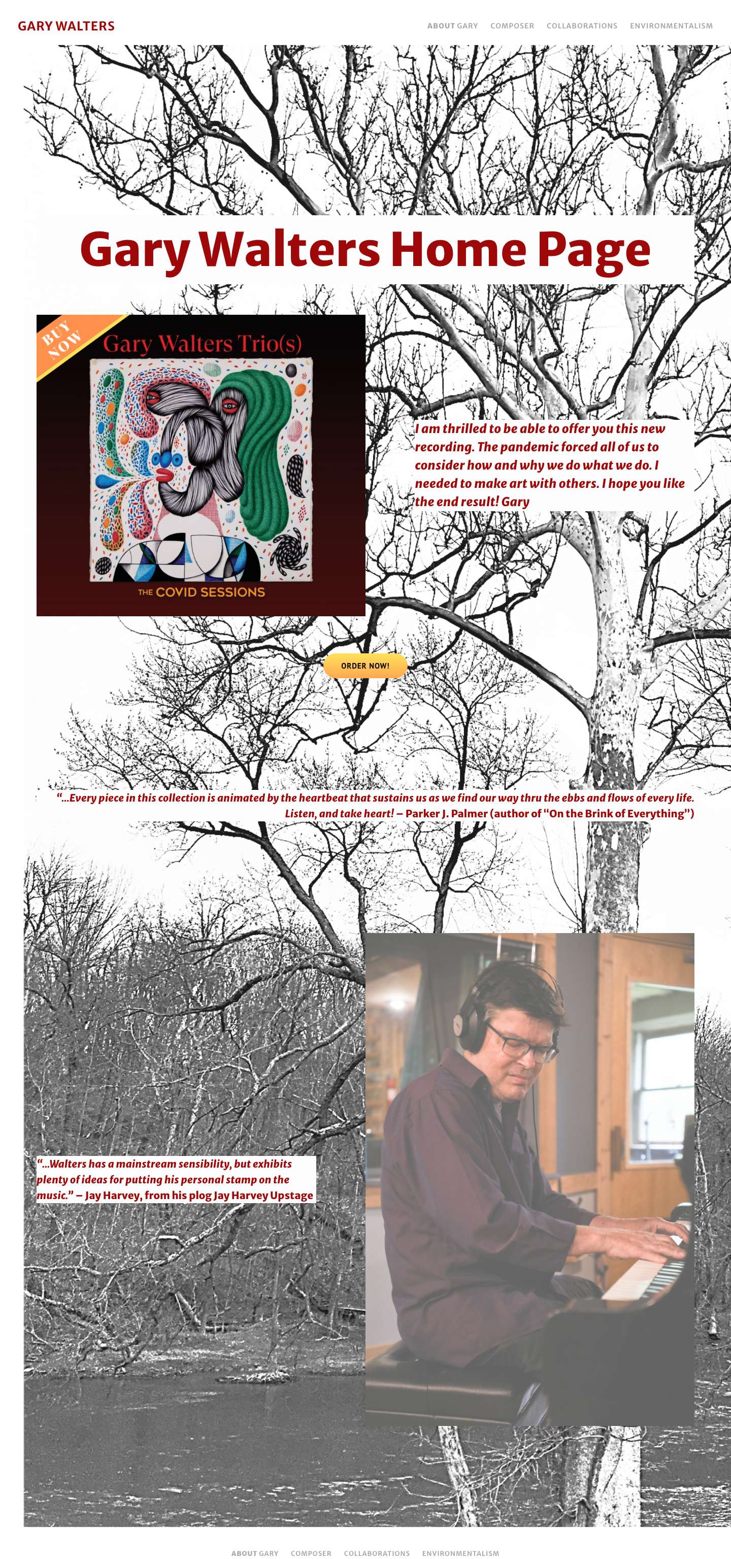 HOME - Gary Walters - Full Screenshot