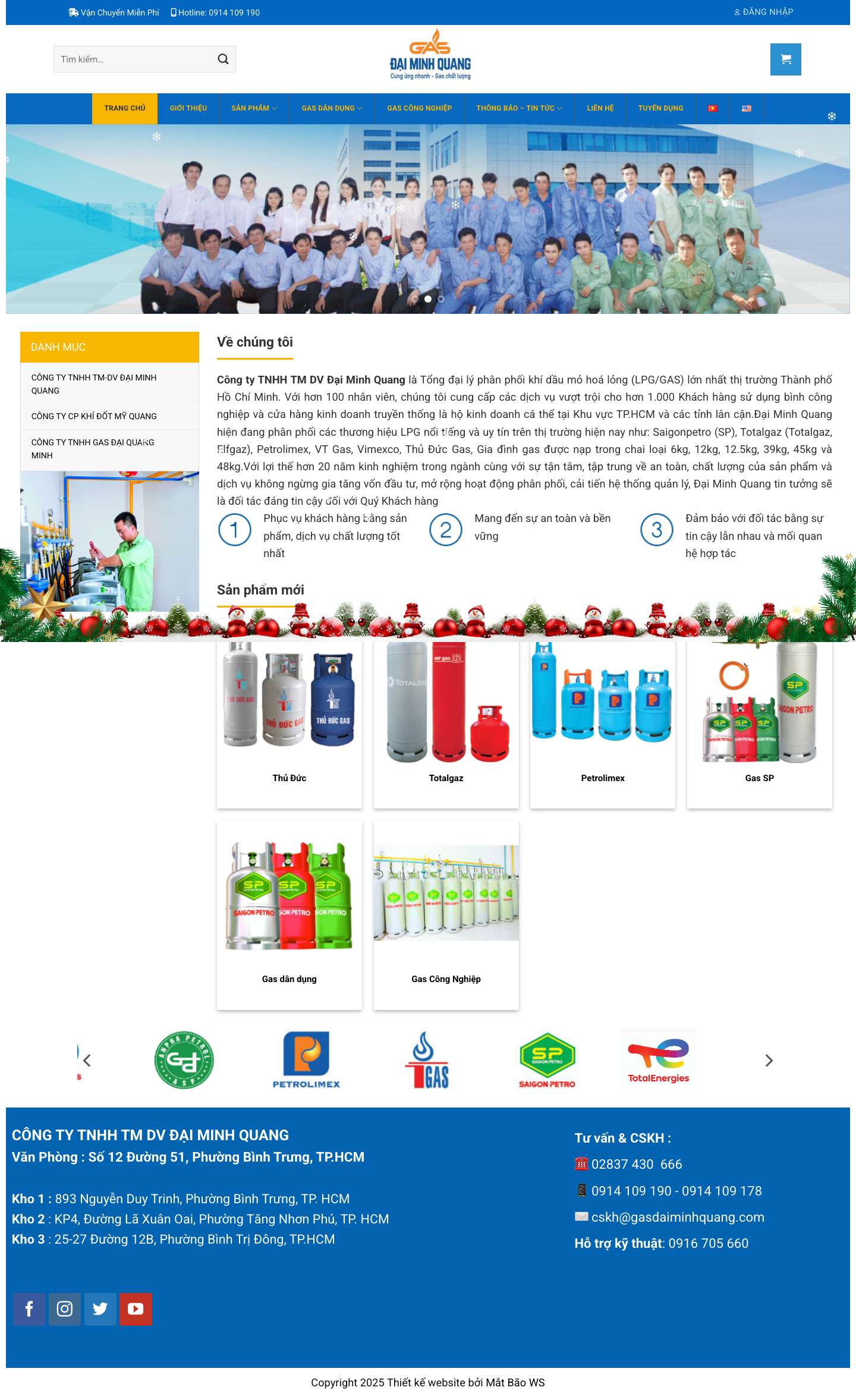 Gas Đại Minh Quang - Full Screenshot