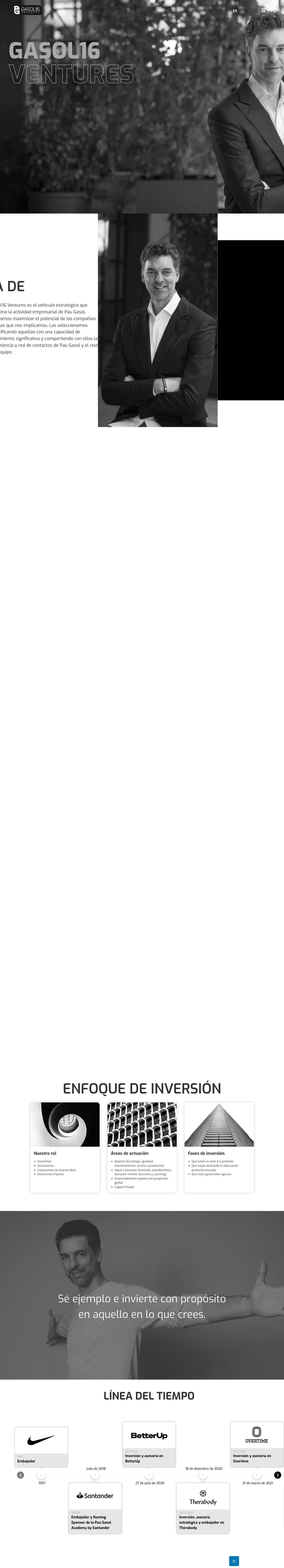 Home - Gasol16 Ventures - Full Screenshot