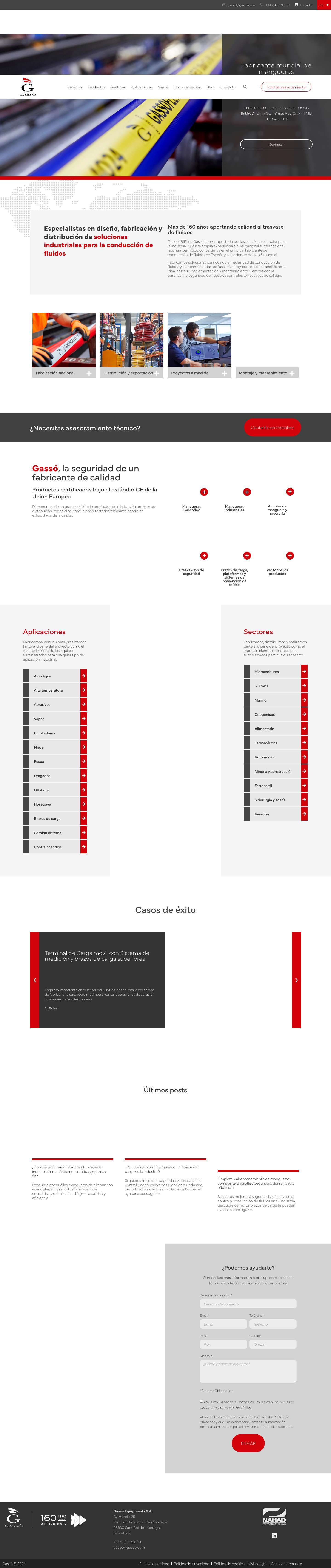 Inicio - Gassó - Full Screenshot