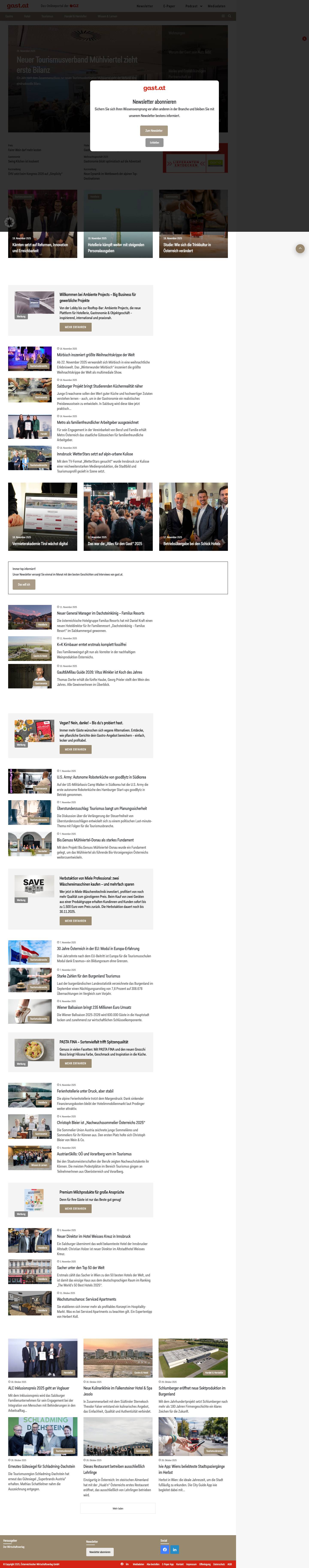 gast.at – erfolgreich gastgeben - Full Screenshot