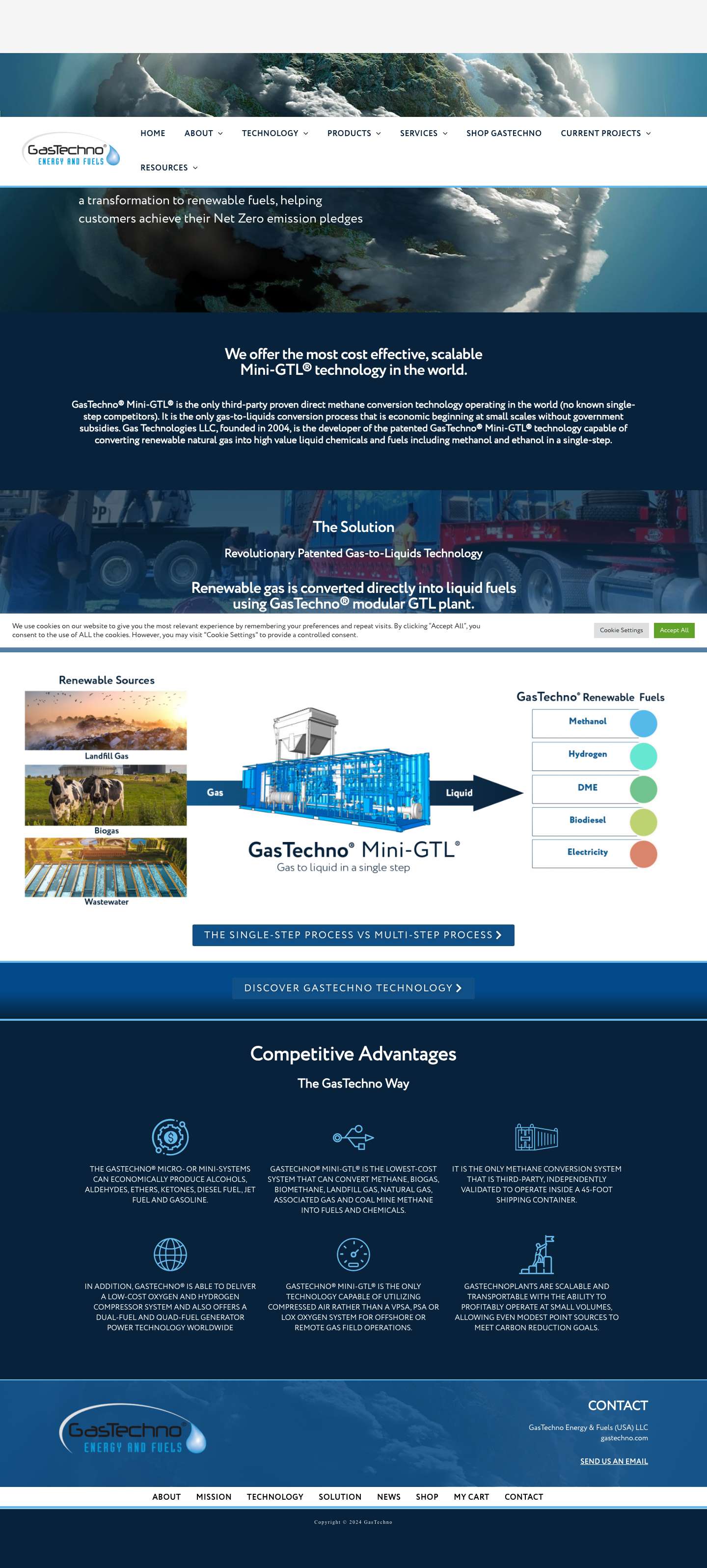 GasTechno – Revolutionary Patented Gas-to-Liquids Technology - Full Screenshot