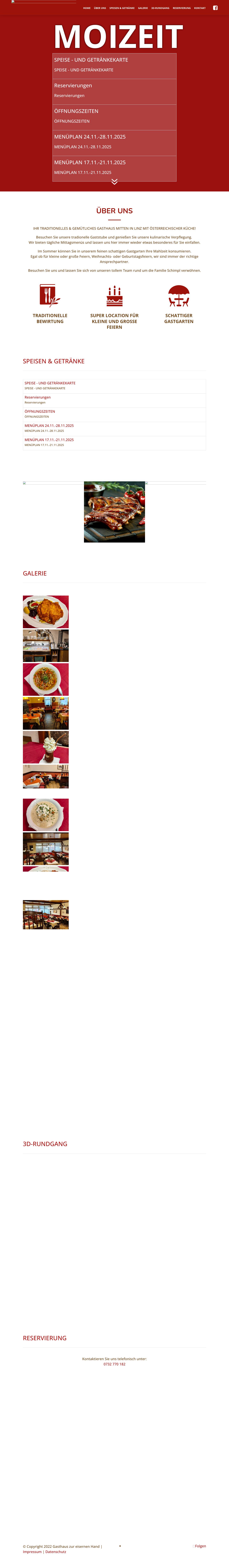 Home - Gasthaus zur eisernen Hand - Full Screenshot