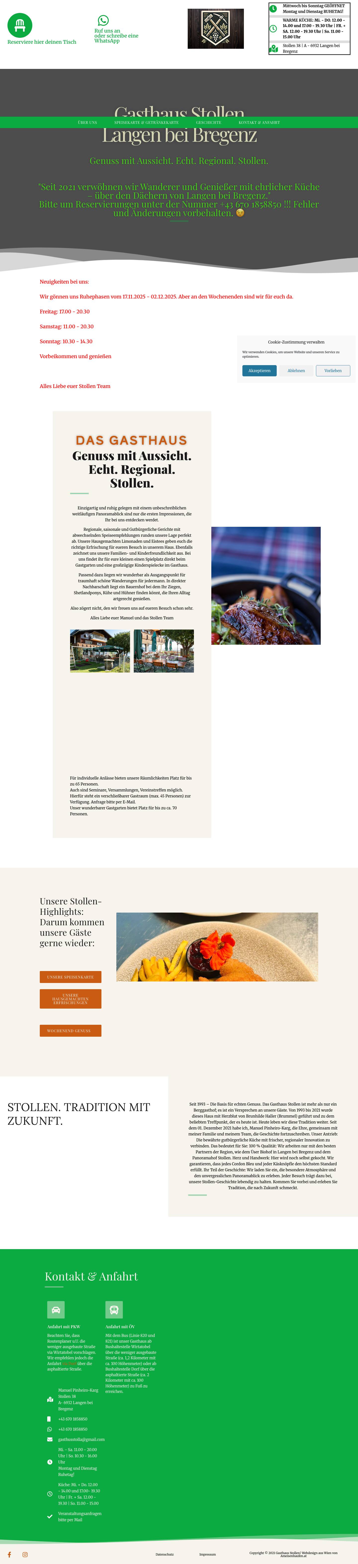 Home - Gasthaus Stollen - Full Screenshot