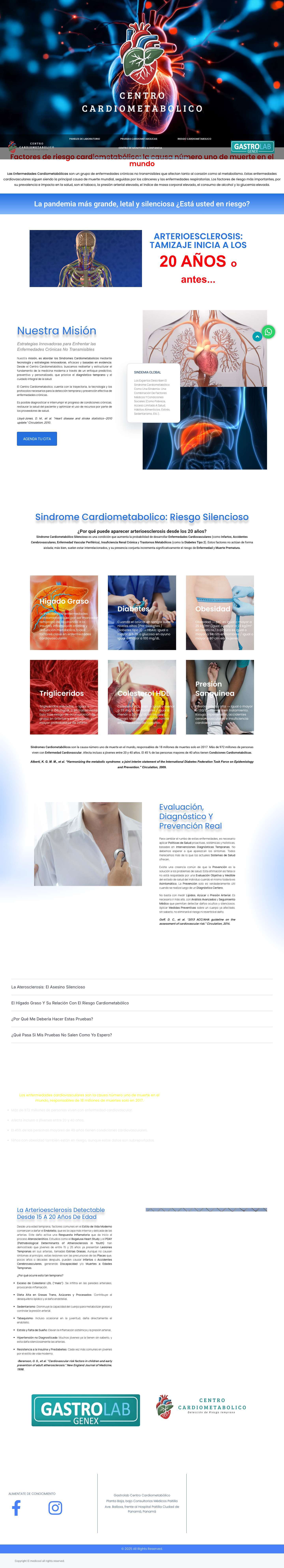 HOME - Gastrolab Centro Cardiometabolico - Full Screenshot